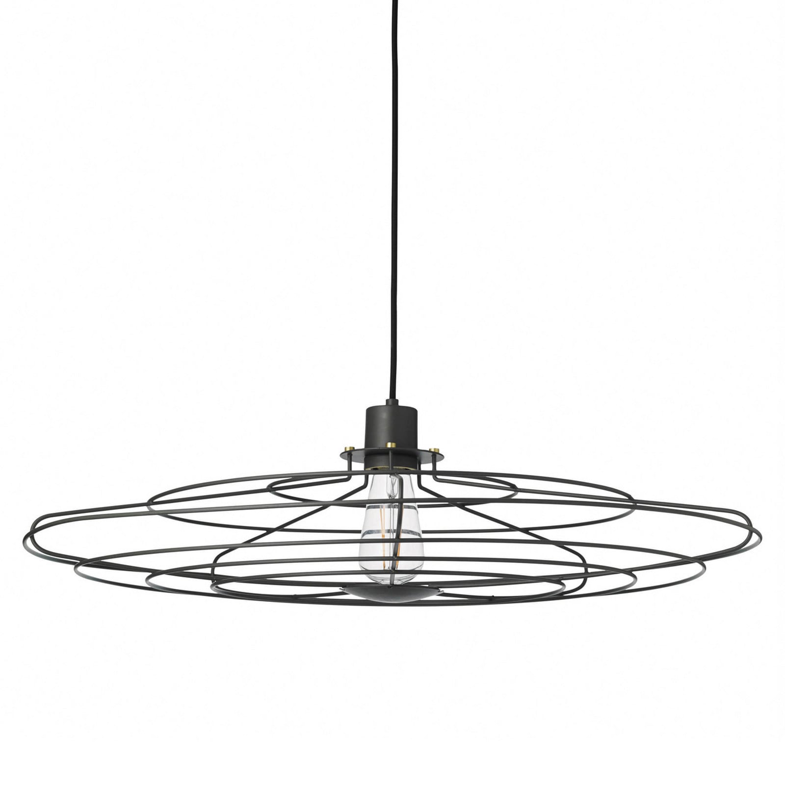 RADIO hänglampa, mörkgrå, Ø 70 cm, E27 – Halo Design - Vardagsrum - Metall - Med en ljuskälla | Produkter - Taklampor | Lampspecialisterna