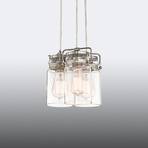 Brinley - suspension à trois lampes au look rétro