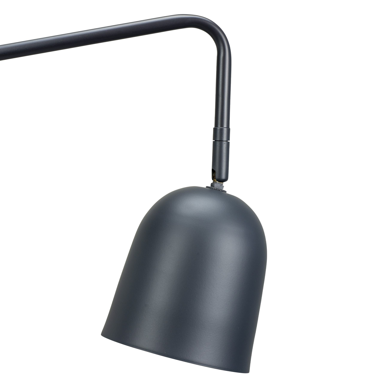 Dyberg Larsen wall lamp Manchester, grey, projection 45 cm