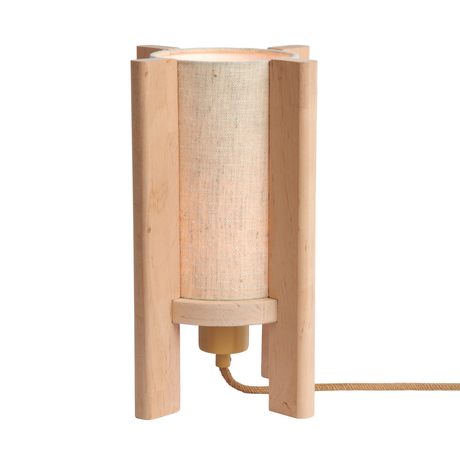GOOD & MOJO bordlampe Corsica, natur, 30 cm, or