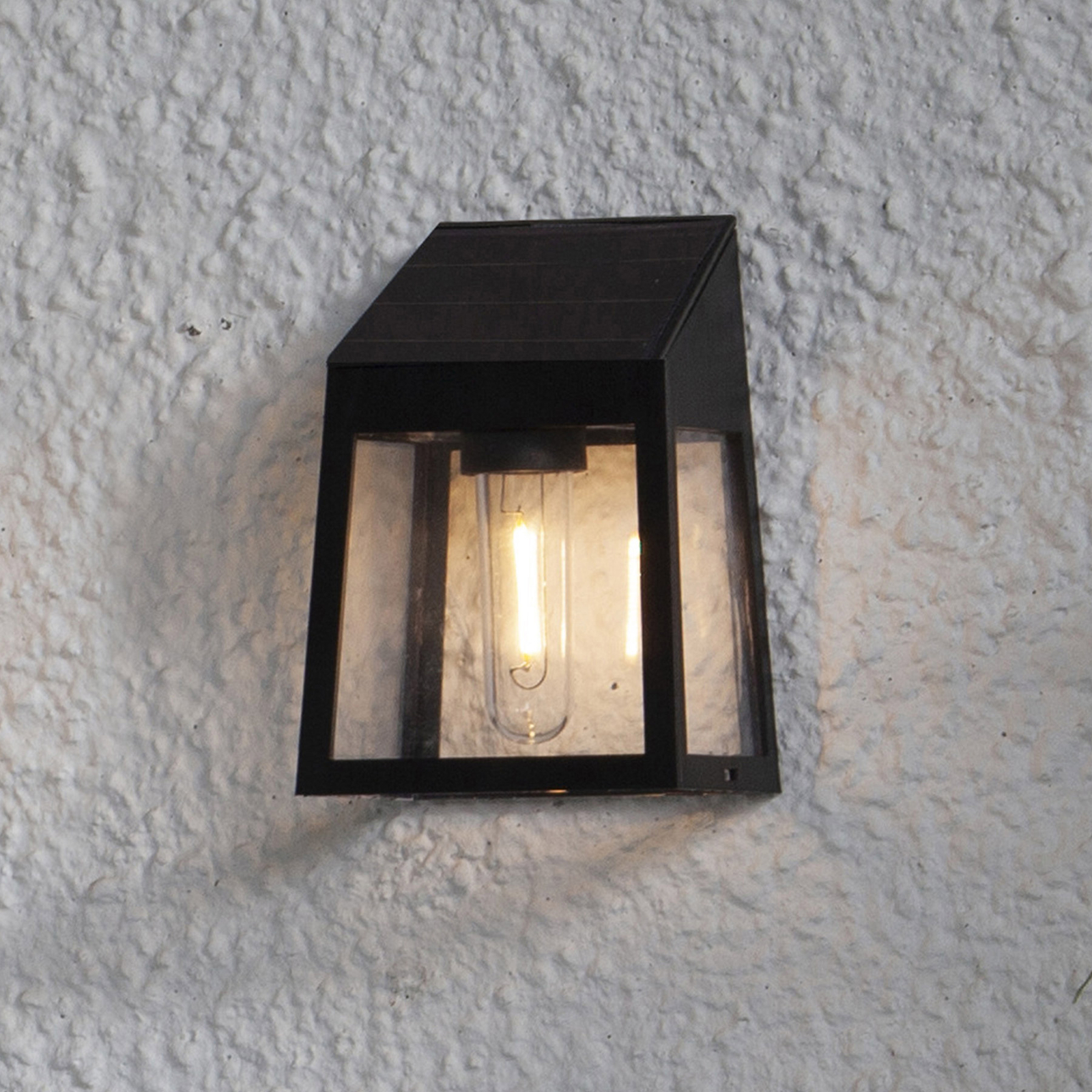 LED-Solarwandleuchte Wally Filament, 2er-Set