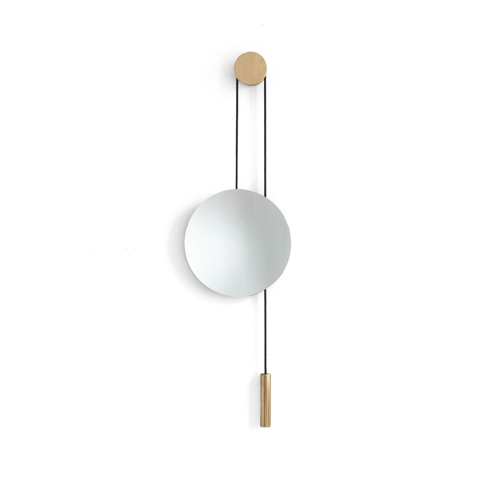 Rise & Shine Specchio Natural Oak/Brass - New Works