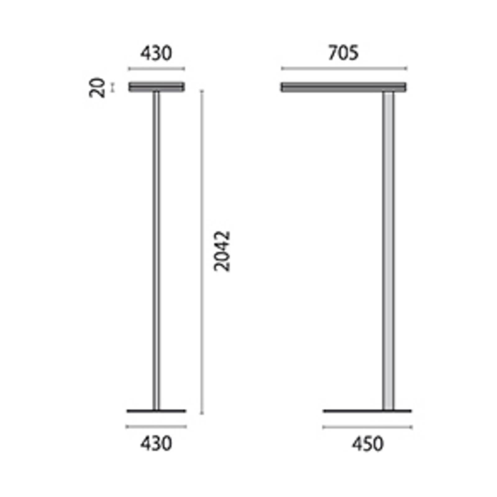 Lampa stojąca LED SL720SL 15.500lm biała