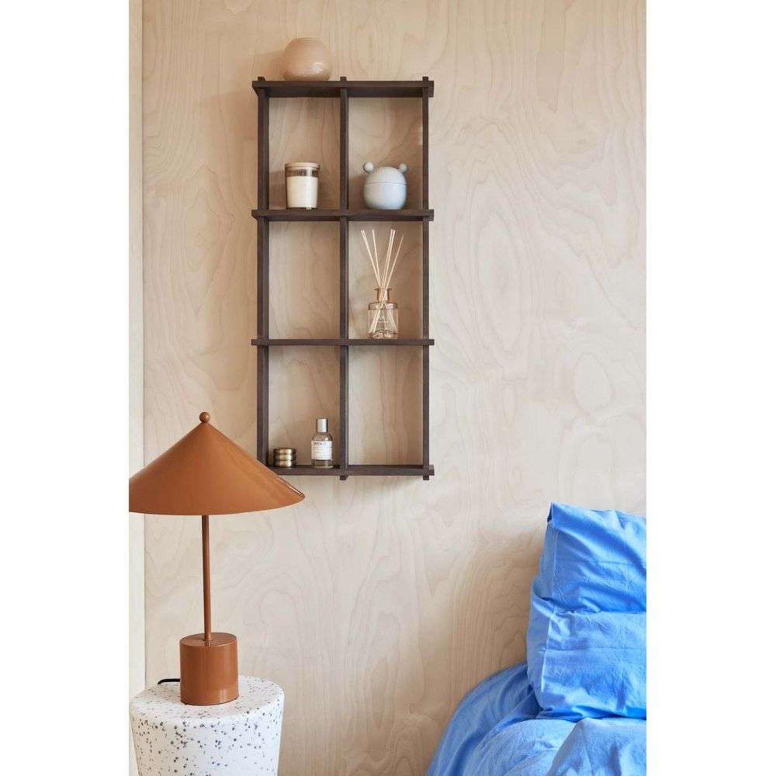 Grid Shelf Small Dark Nature - OYOY Living Design