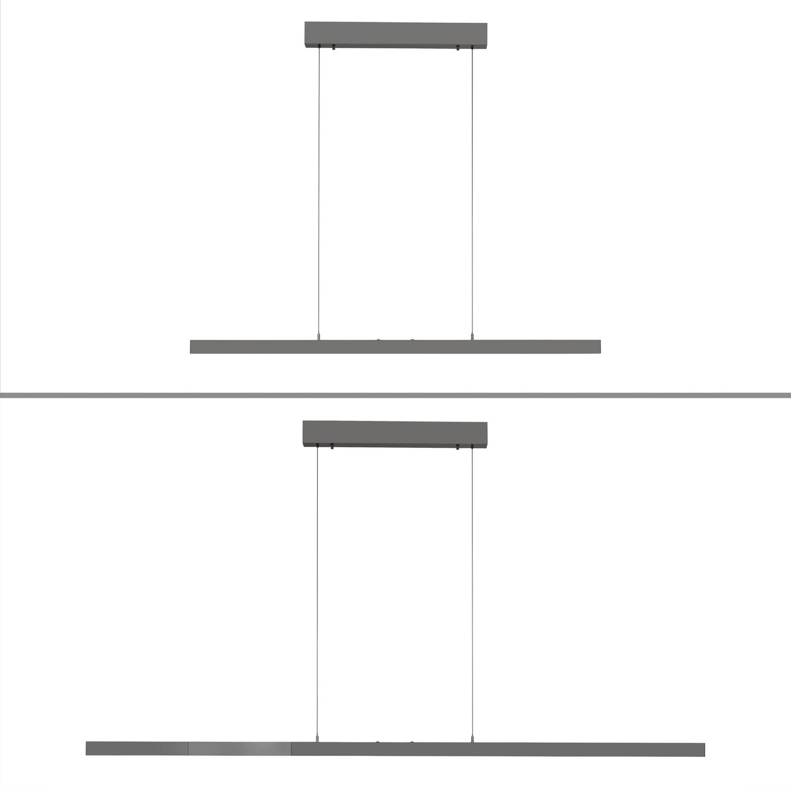 Paul Neuhaus żyrandol LED Adriana Comfort Lift, szara, CCT