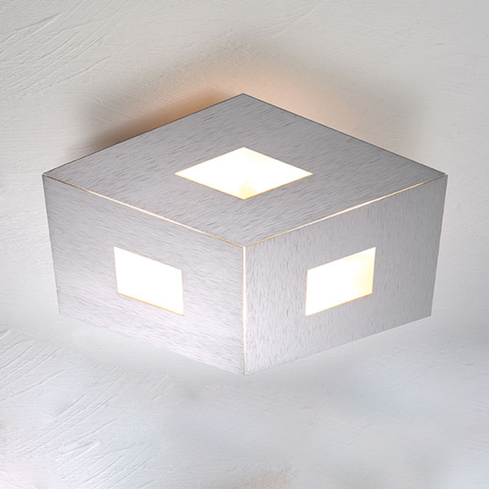 Bopp Box Comfort LED ceiling lamp silver 45 cm