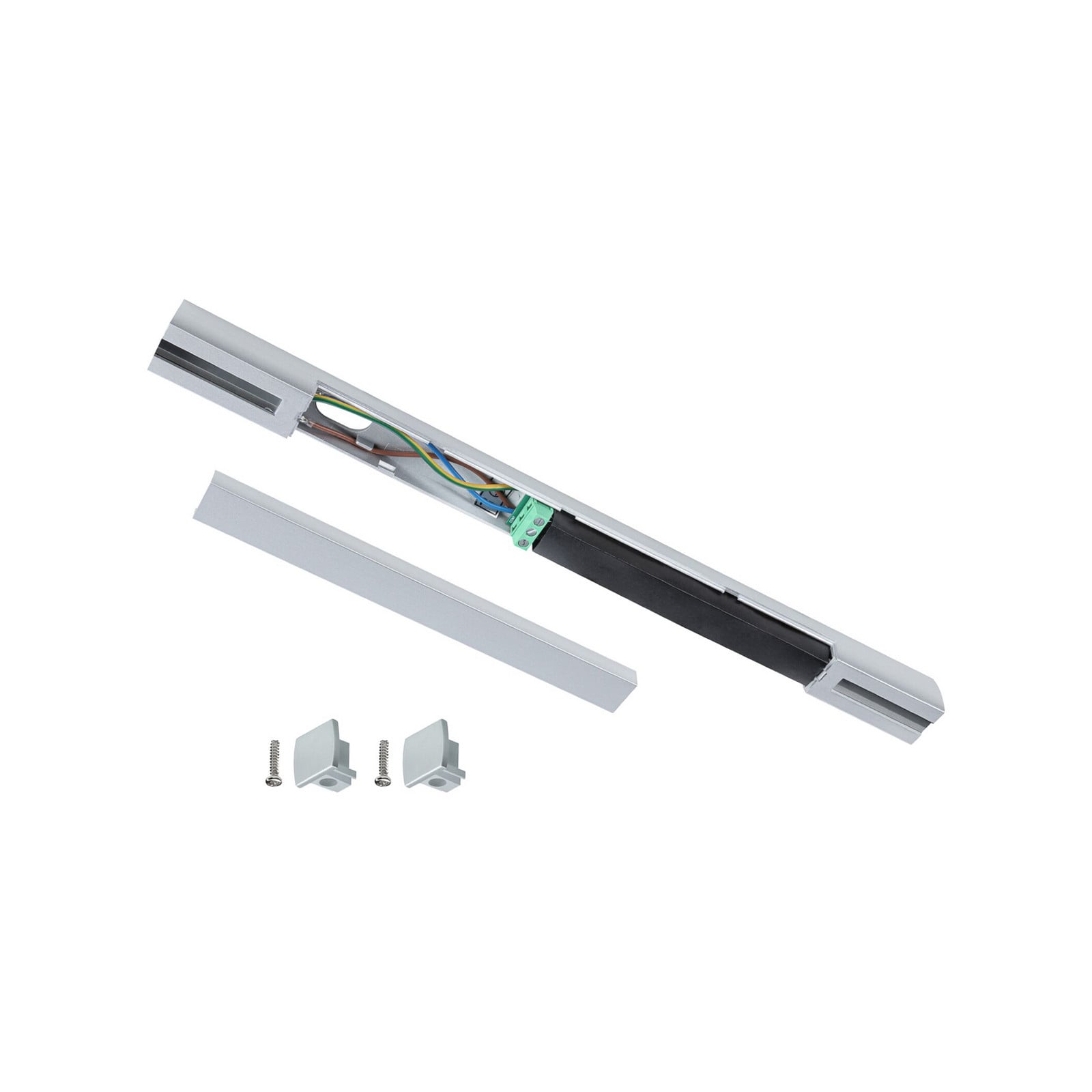 Paulmann Cromo Mate Alimentação Central Urail Zigbee, Cromado Mate, Comprido