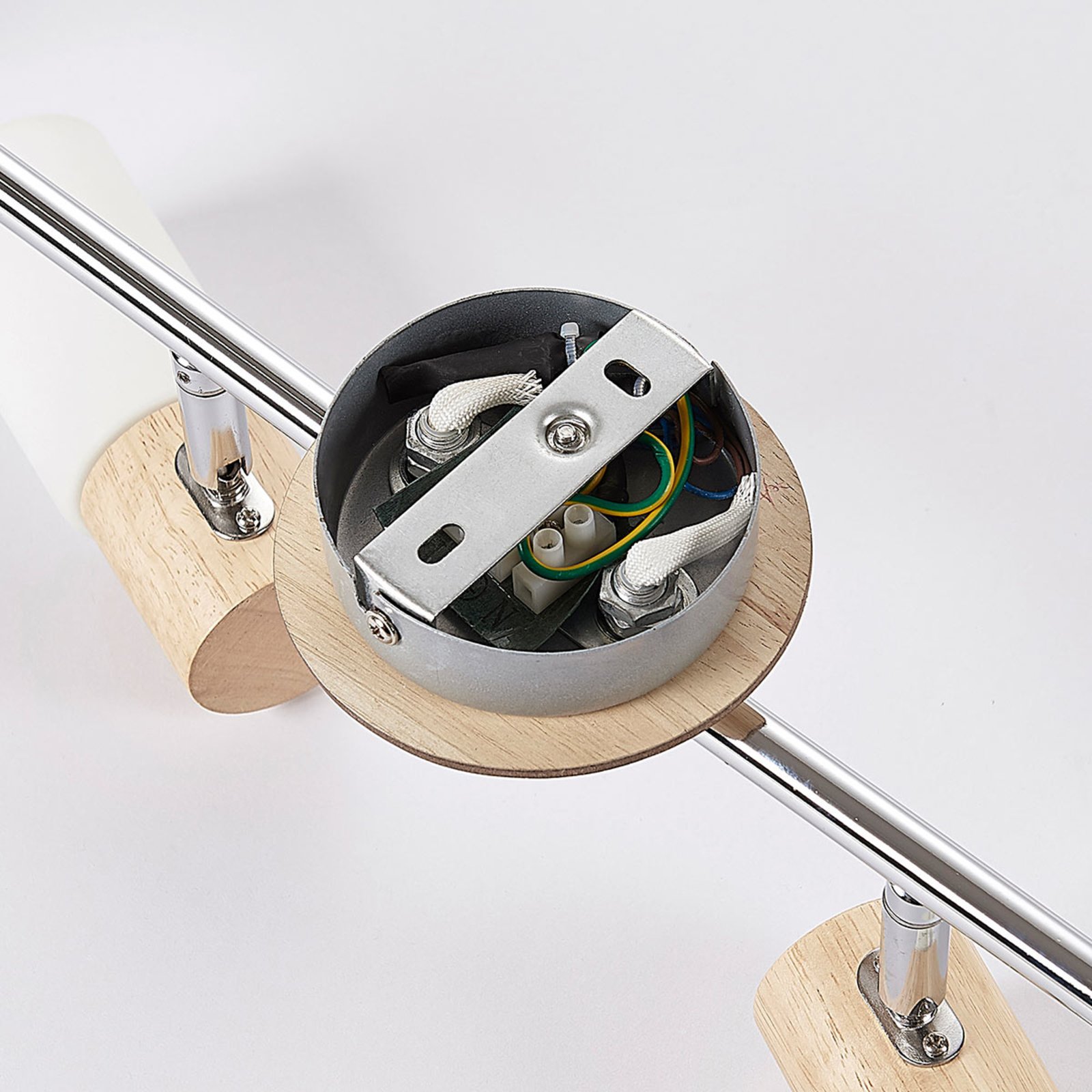 Christoph 4 Lampa Sufitowa Wood/White - Lindby