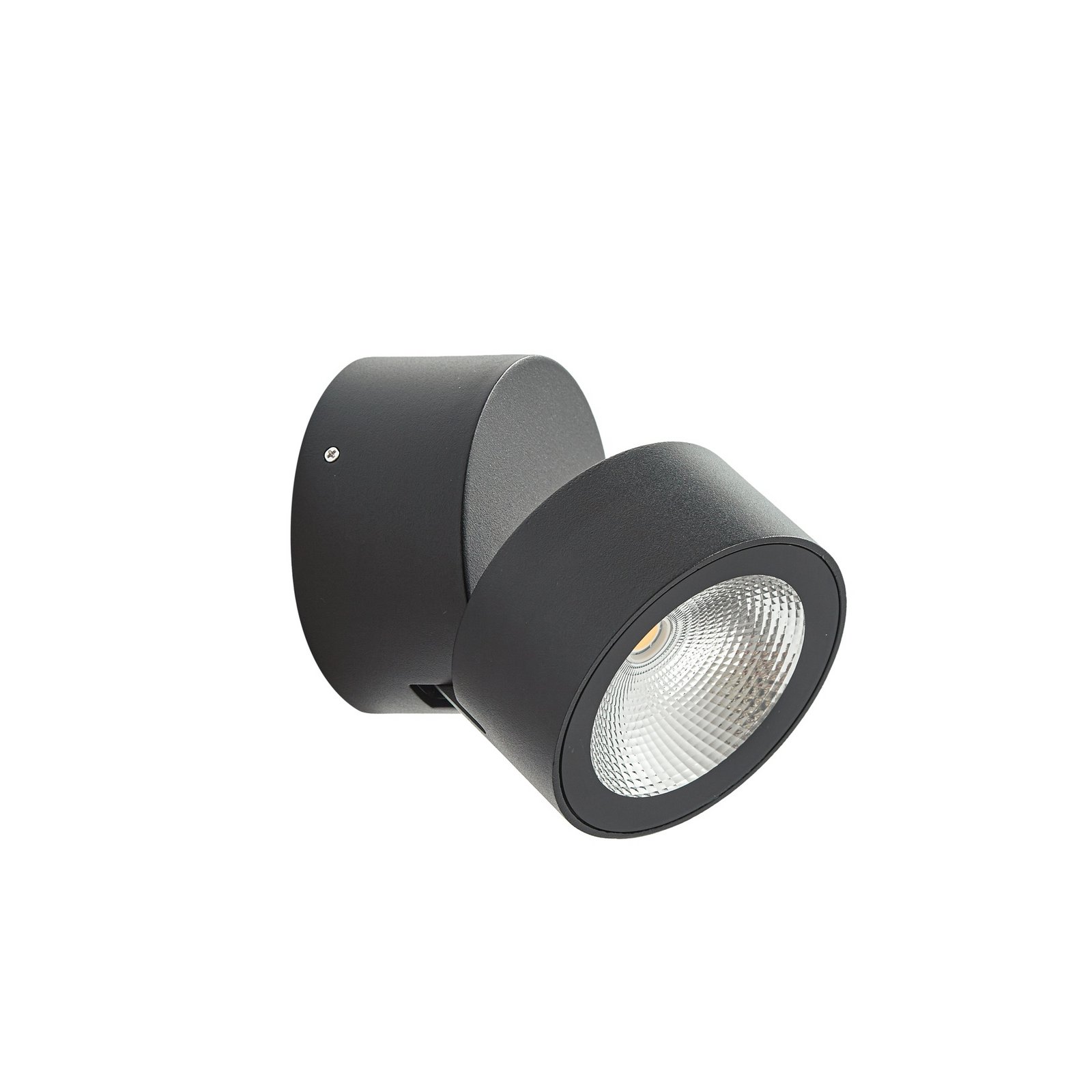 Lindby LED-downlight Nolivar, svart, Ø 9 cm, IP54