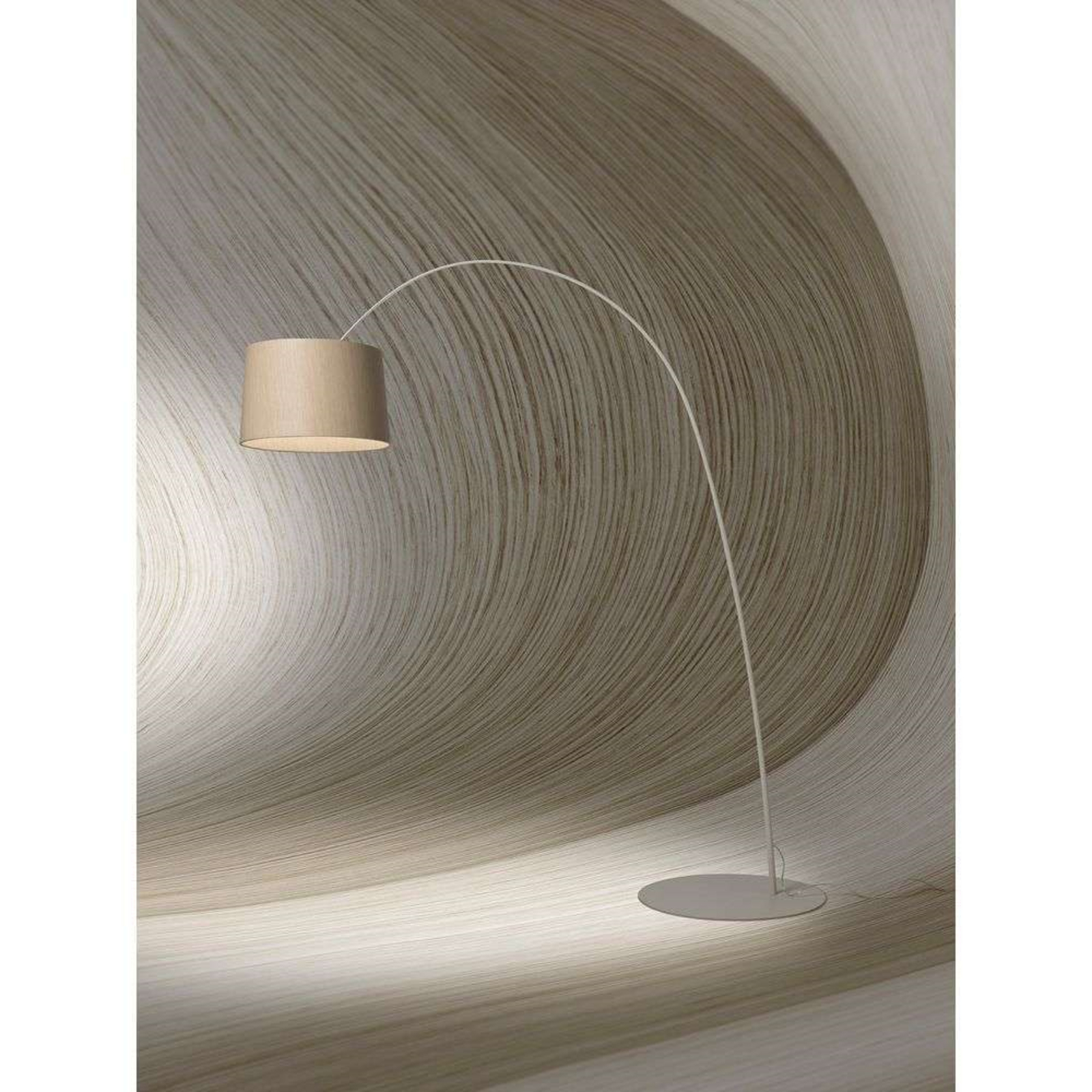 Twiggy LED Stojaca Lampa Greige/Wood - Foscarini