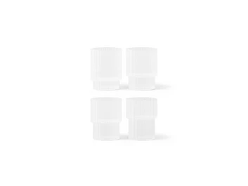 Ripple Glasses Set of 4 Frosted - Ferm Living