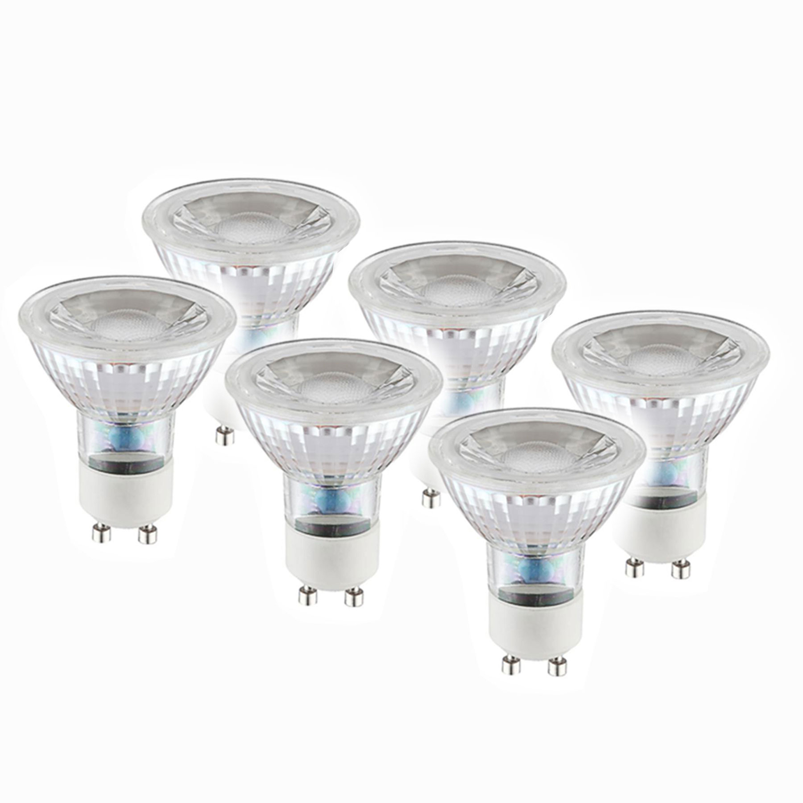 Reflector LED bulb GU10 4.6 W 450 lm warm white 6x Lights.co.uk