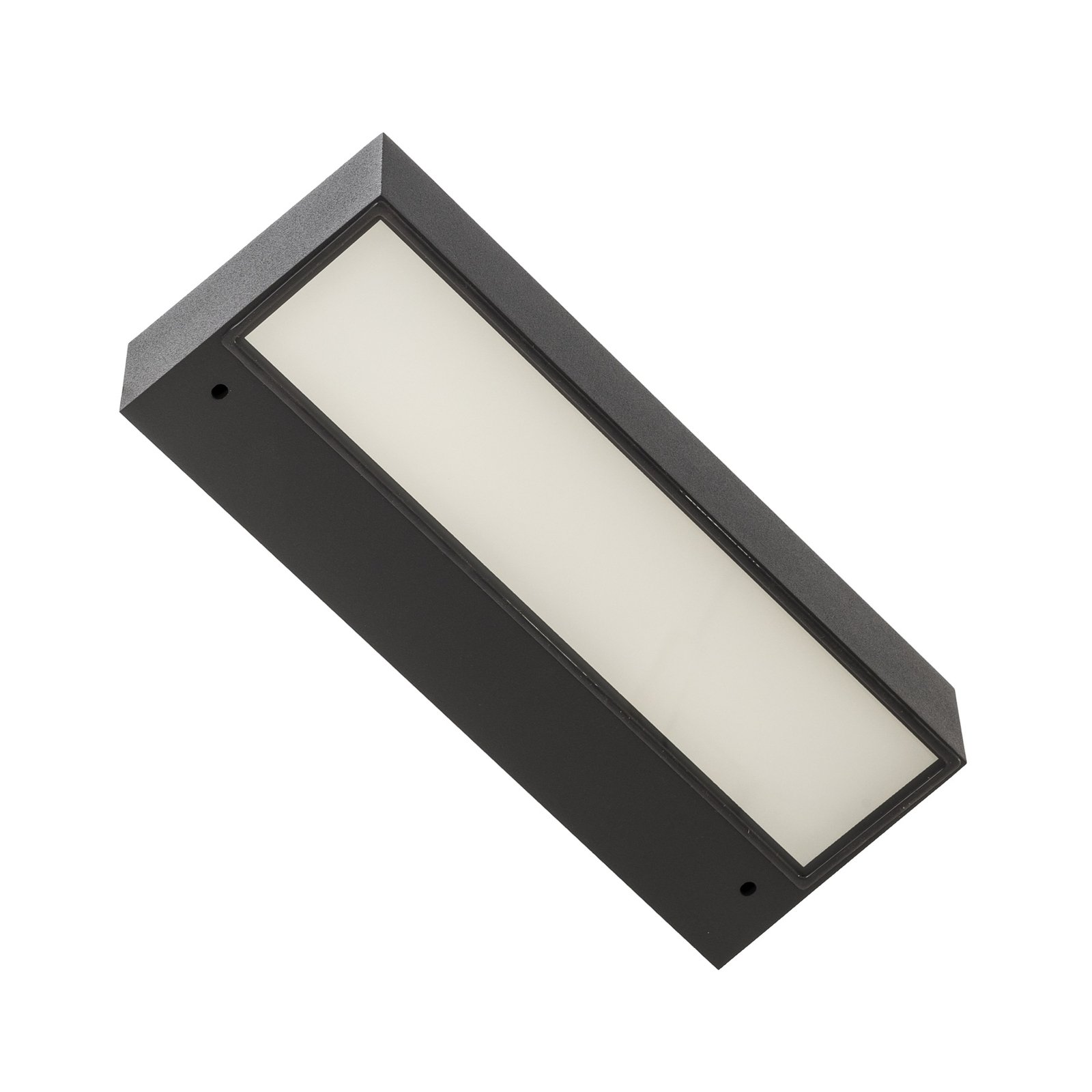 BEGA LED outdoor wall light 24472 K4, 4,000 K, graphite, cast aluminium