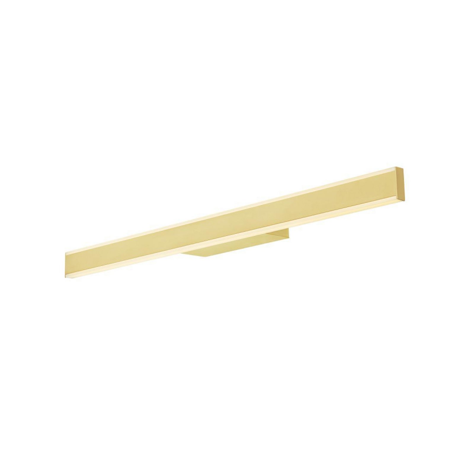 SLV LED стенна лампа за баня One Linear, 70 см, месингов цвят