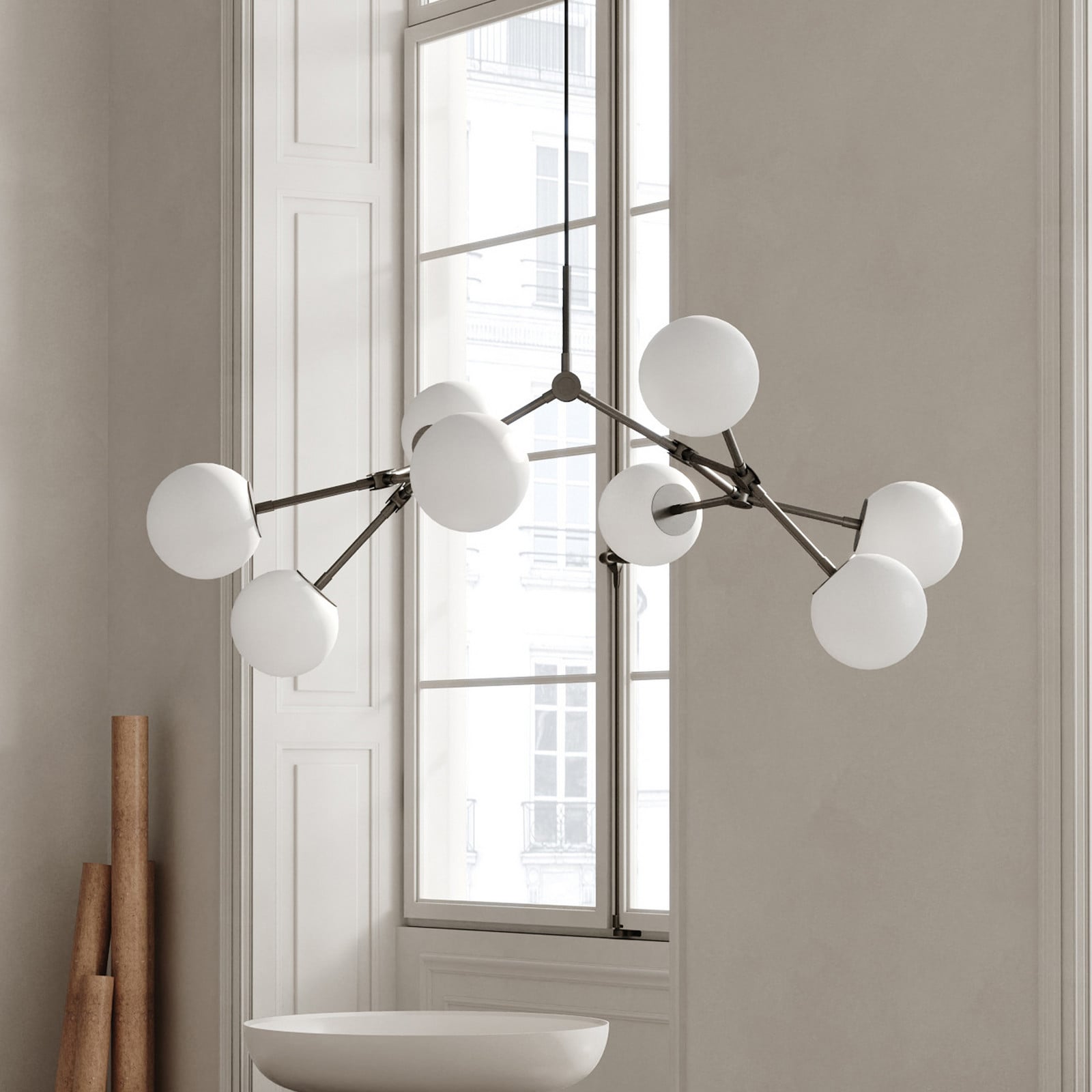 Lustre Drop Bulp Mini, de long, gris - 101 Copenhagen