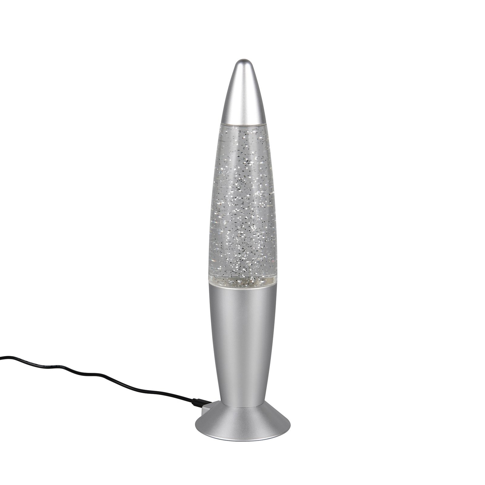 LED-bordslampa FAME, titanfärgad, höjd 35 cm, RGB, USB