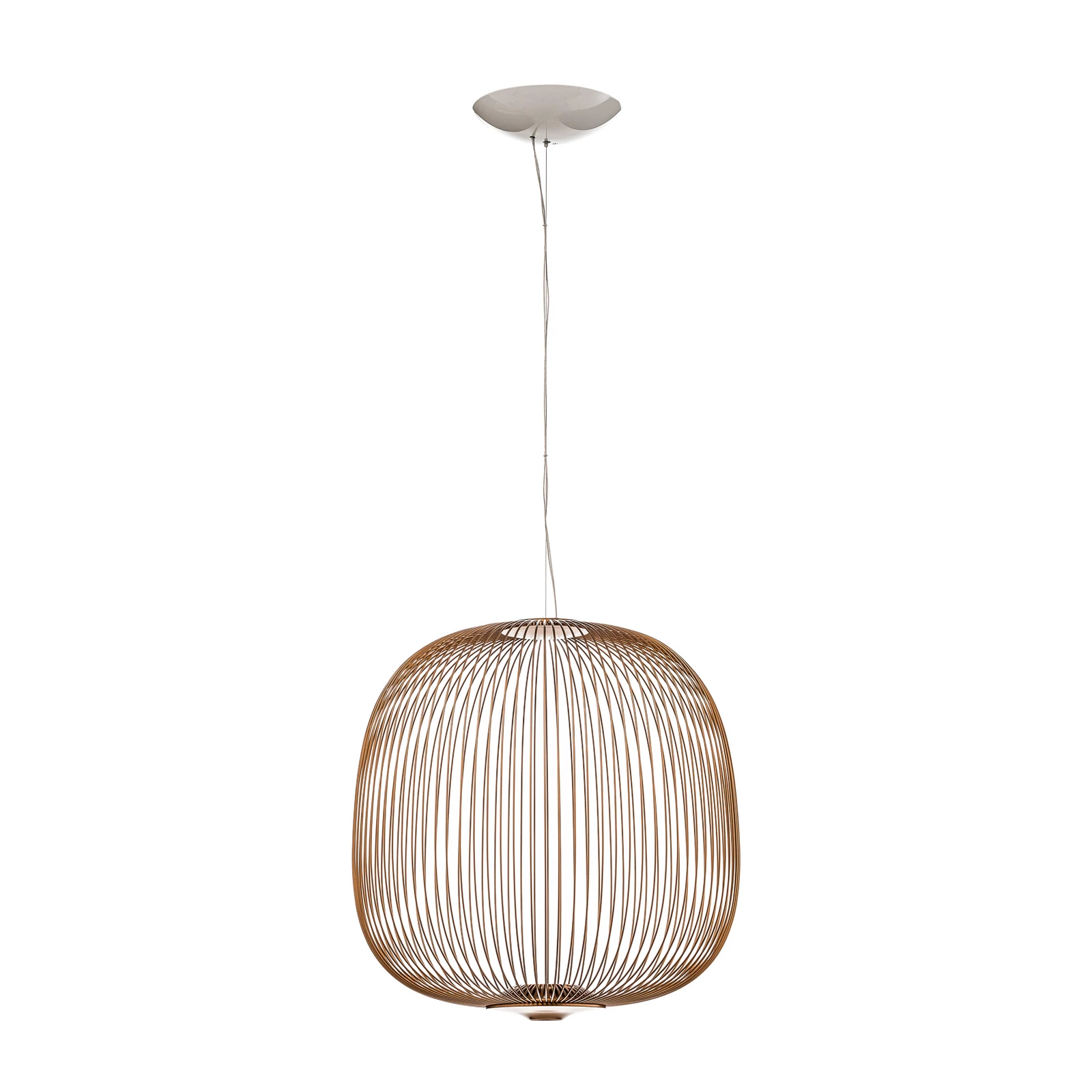 Foscarini Spokes 2 LED luster za prigušivanje, bakar