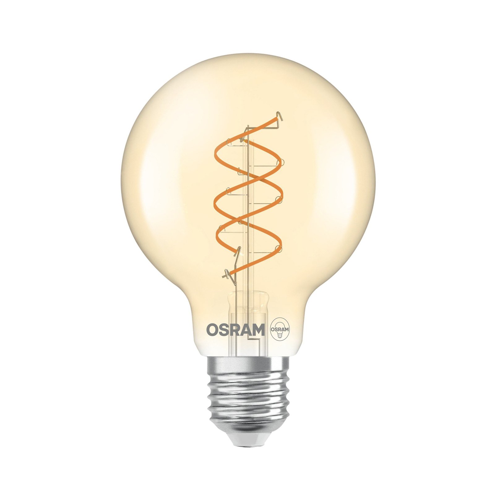 OSRAM LED Vintage G80 E27 8W 922 Spiral Filament aur dimabil