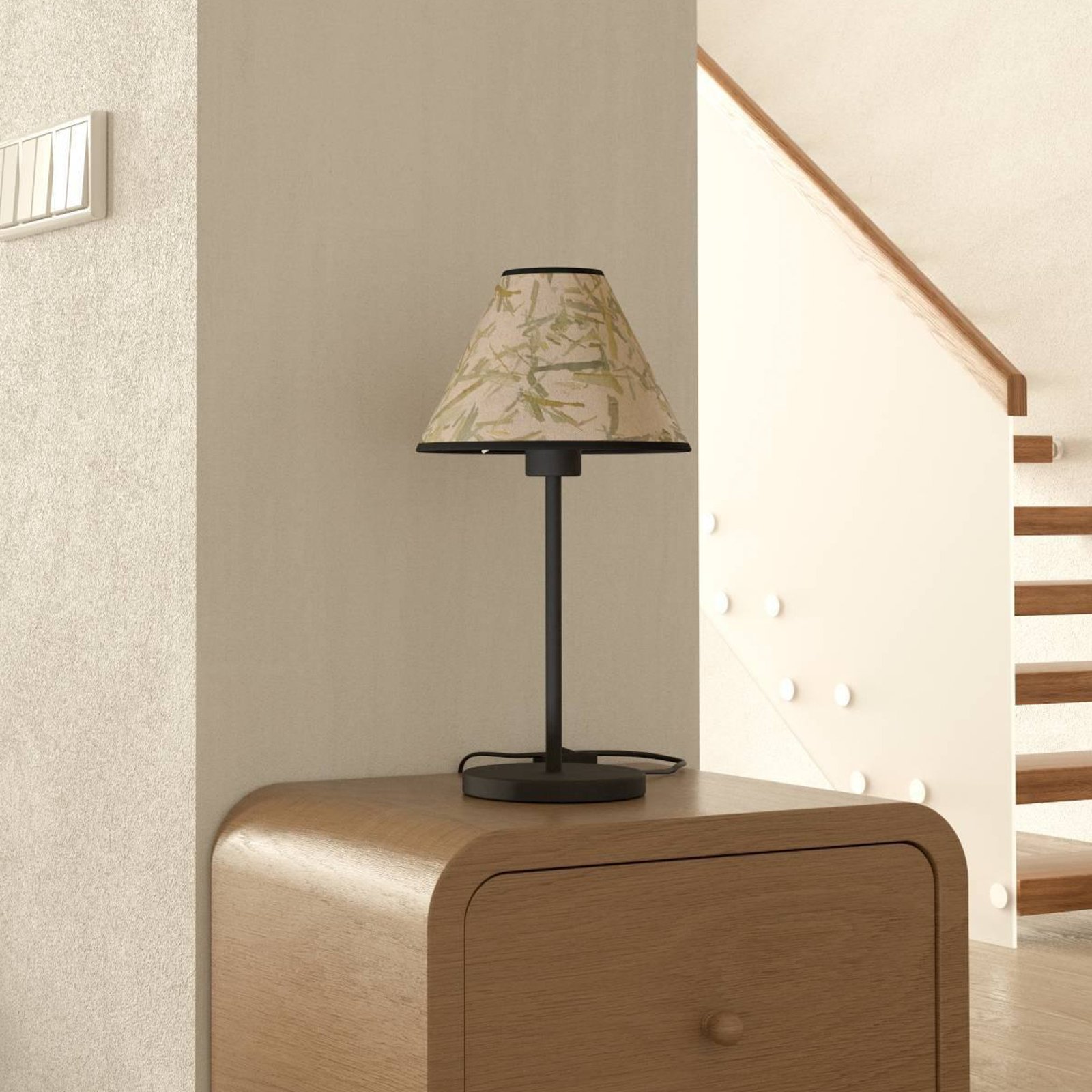 Oxpark bordslampa, höjd 41,5 cm, grön/vit/svart