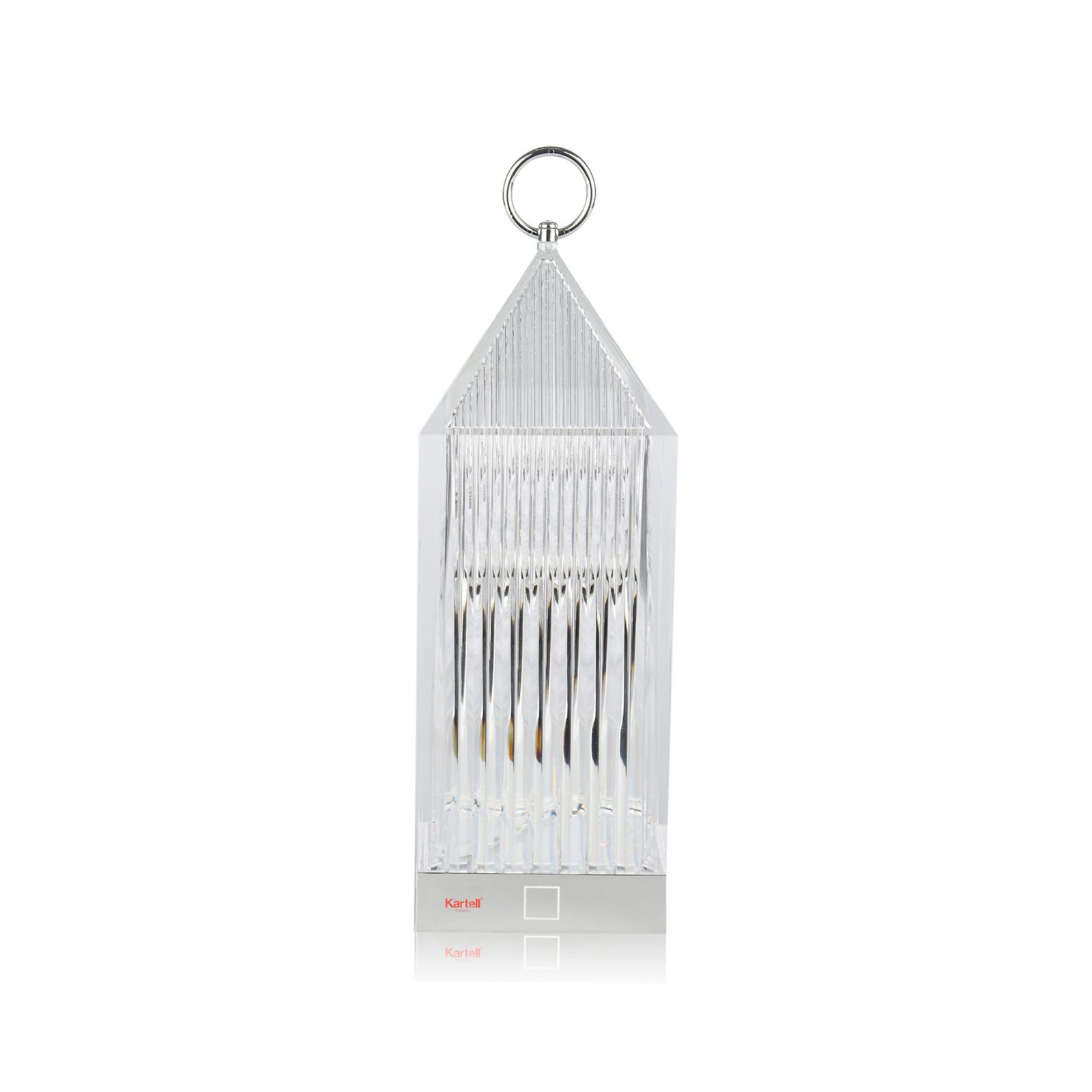 Kartell Lampă de masă LED reîncărcabilă Lanternă, cristal, reciclată, IP54