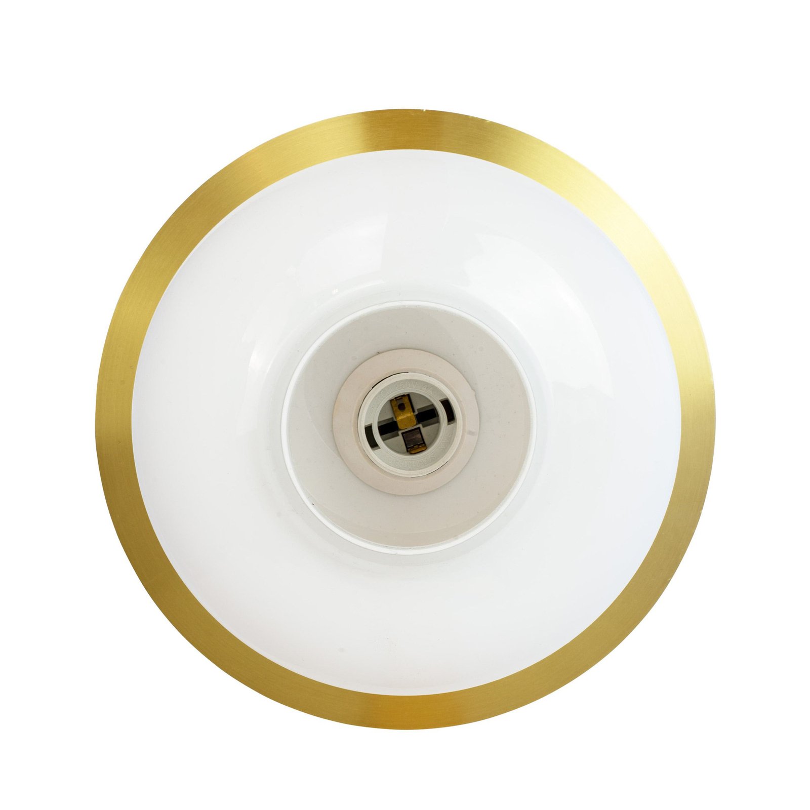 Dyberg Larsen Arp ceiling lamp, brass-coloured, Ø 25 cm