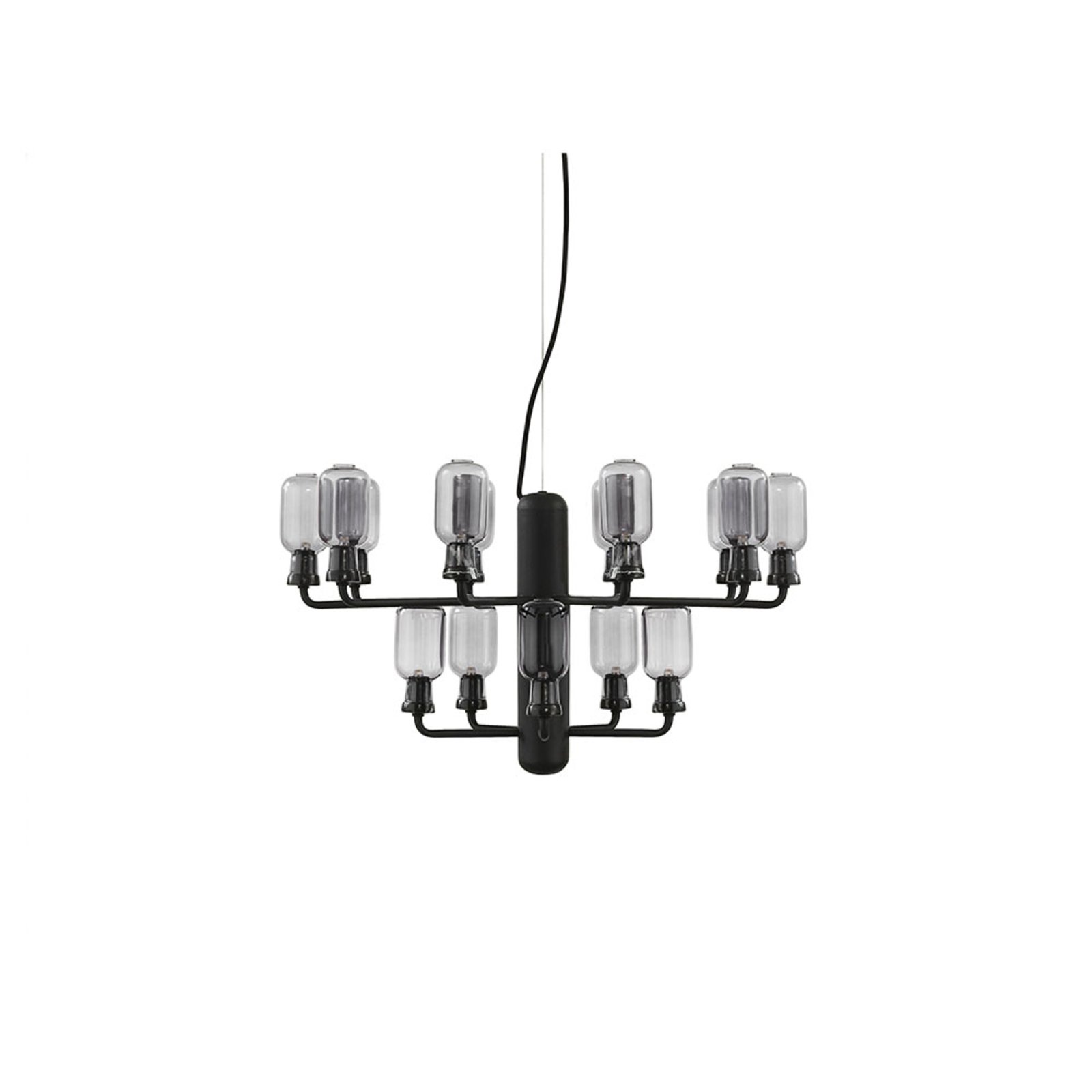 Amp Chandelier Small Smoke/Black - Normann Copenhagen