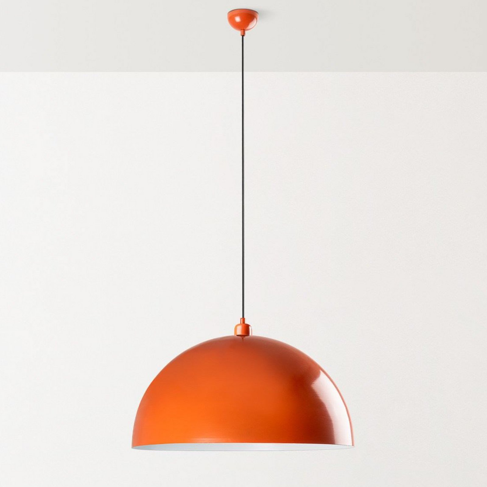 Hängeleuchte Kure, orange, Metall, Ø 60 cm, E27
