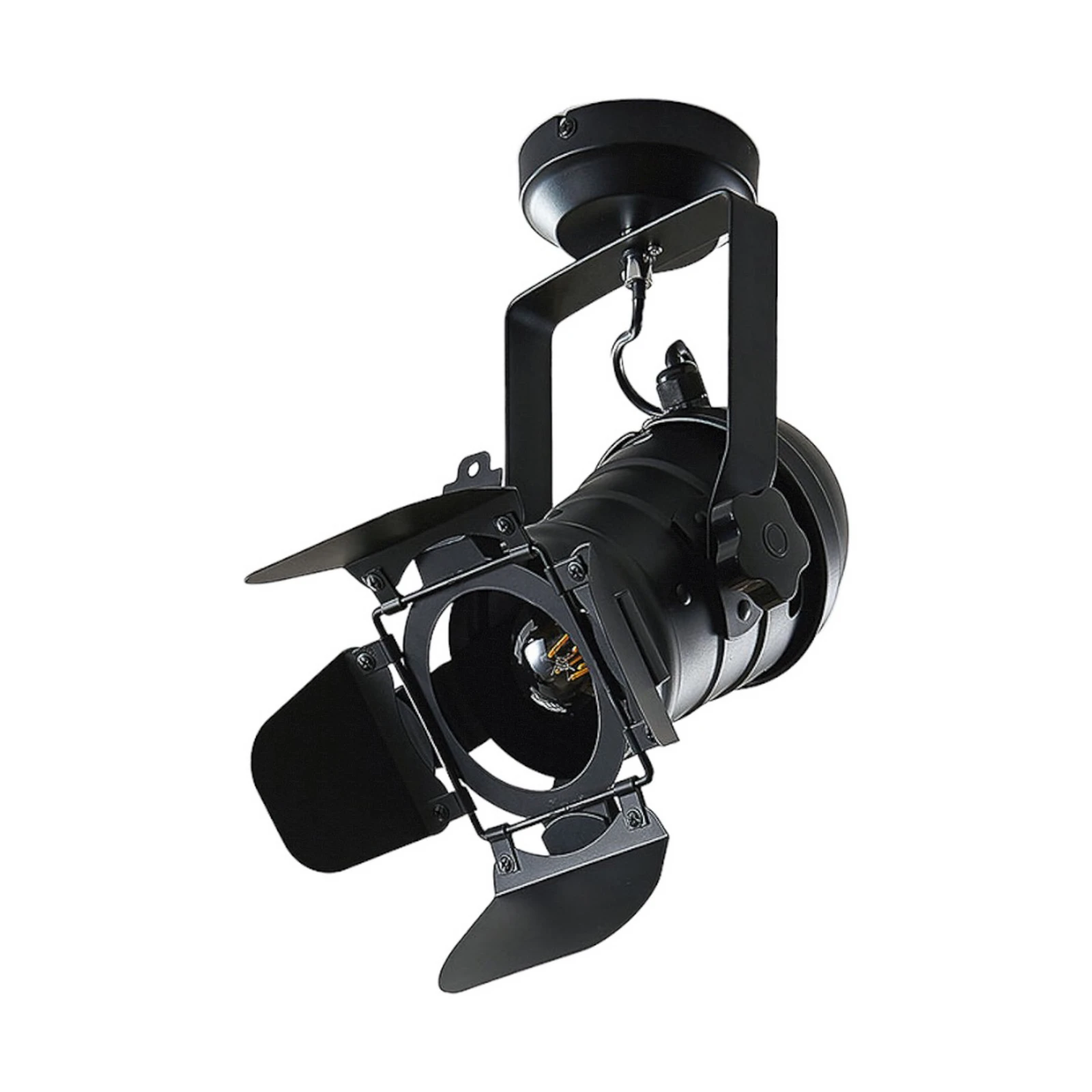 Lindby spot de plafon Tilen, 1 bec, negru, metal, 38cm