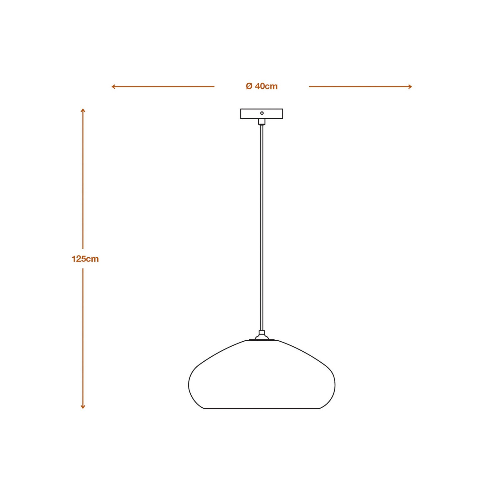 LEDVANCE Lampă suspendată Drop Ø 40 cm maro carton ondulat E27 - Camera de zi / sufragerie - maro negru - Hârtie / Carton