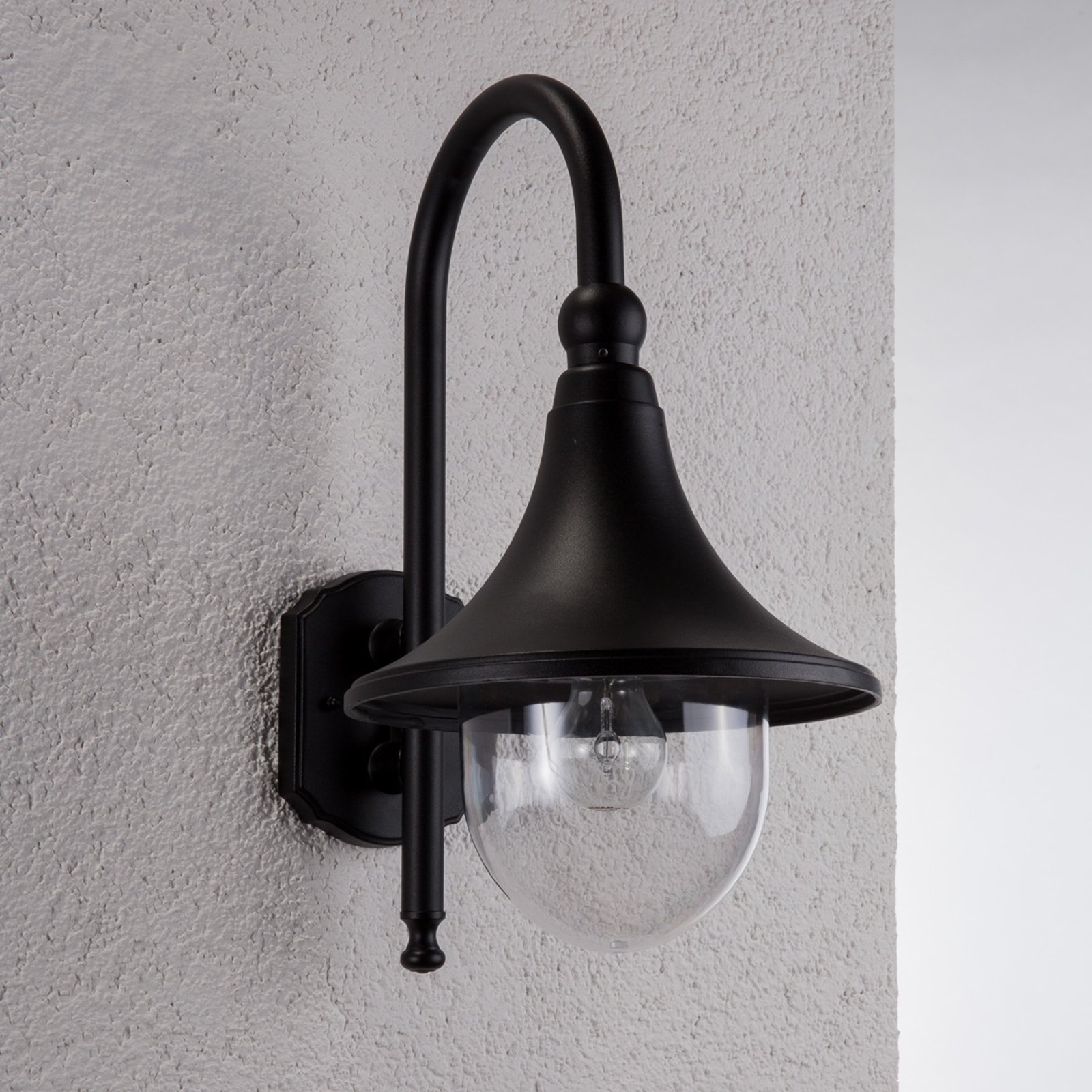 Daphne Outdoor Wall Lamp Black - Lindby