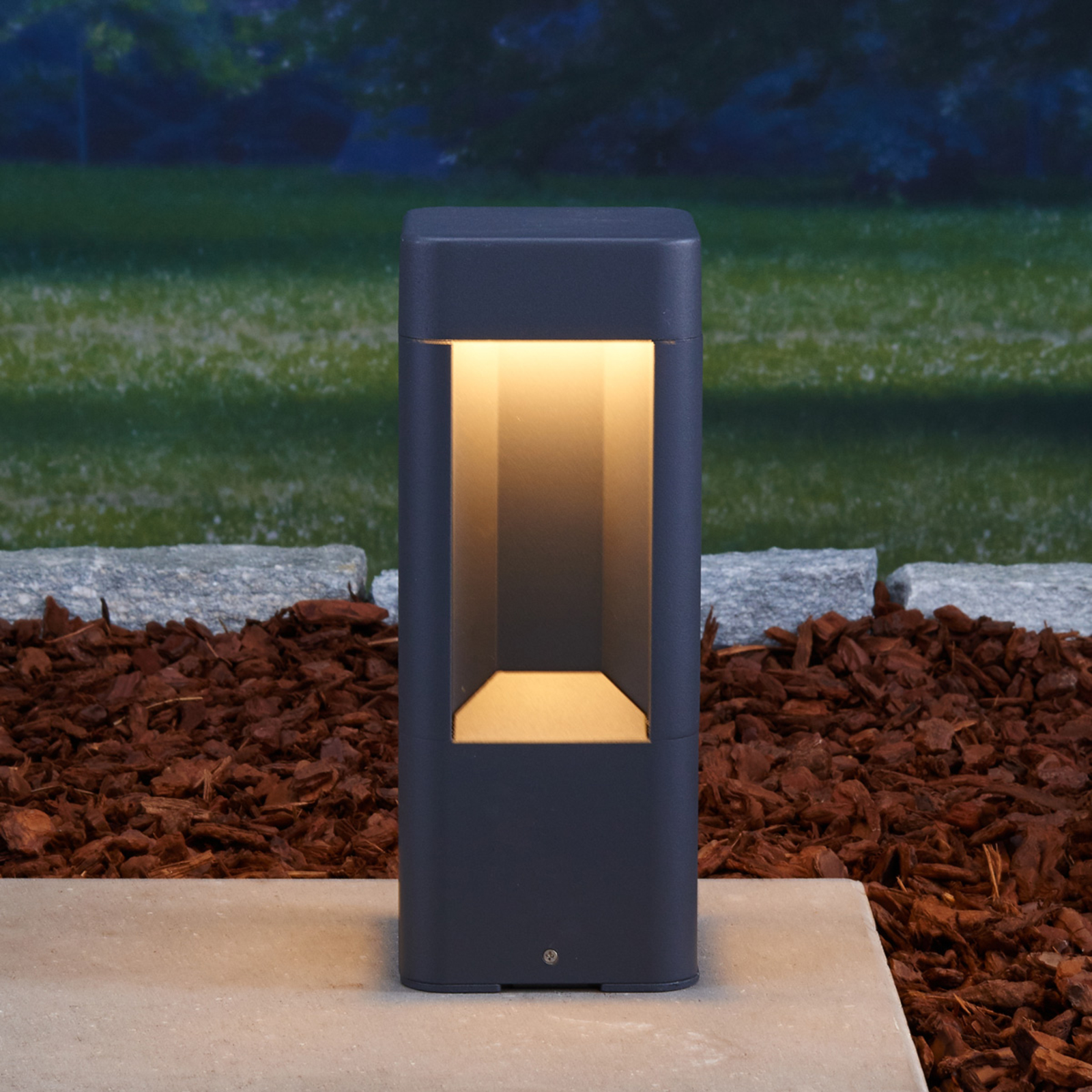 Annika Candeeiro de Jardim Exterior H30 Anthracite - Lucande