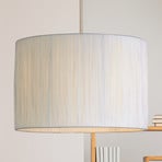 Závěsné světlo Morianna, bílé, proutěné, Ø 30 cm, E27