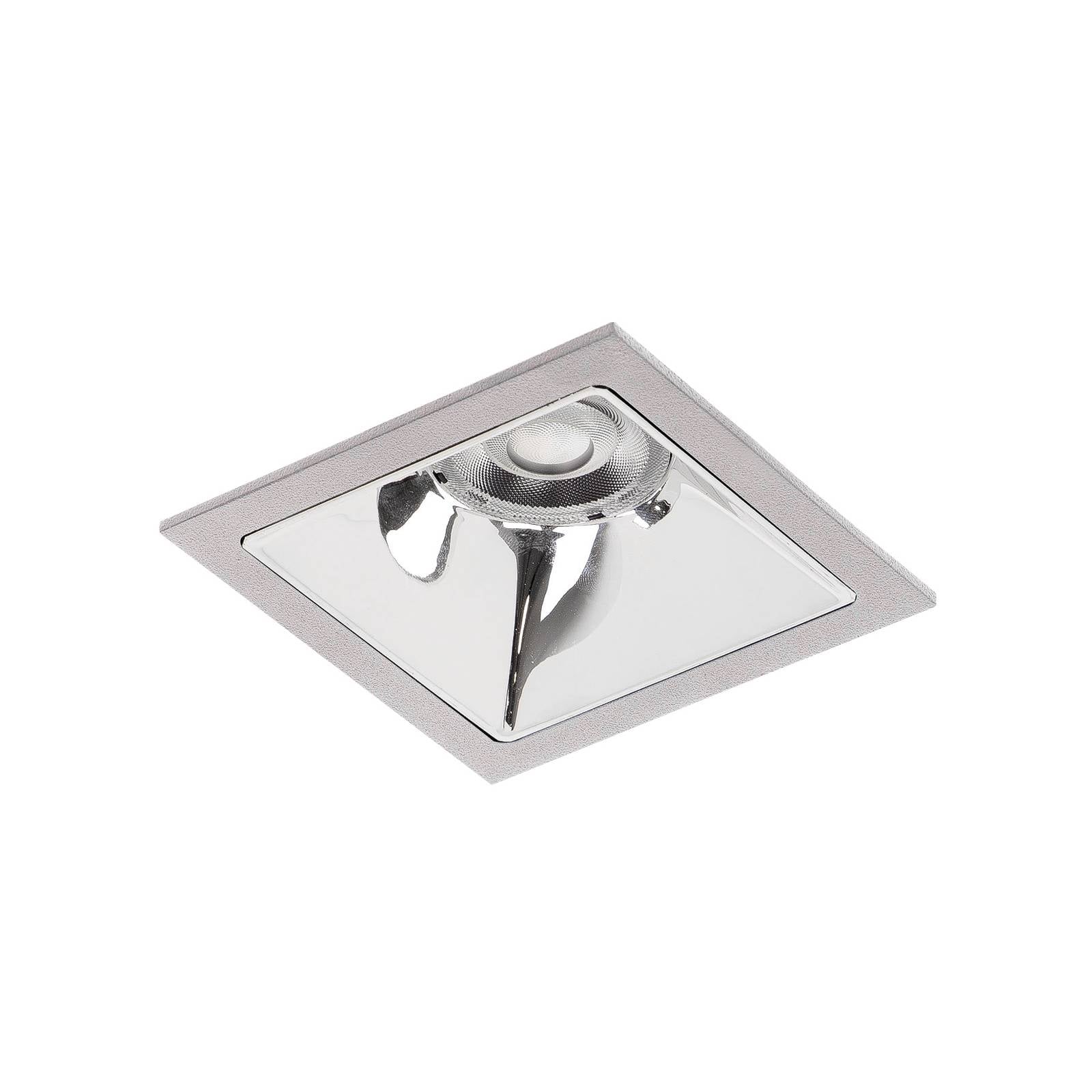 BRUMBERG Apollo Mini, glatt, eckig, DALI, 3.000 K, silber