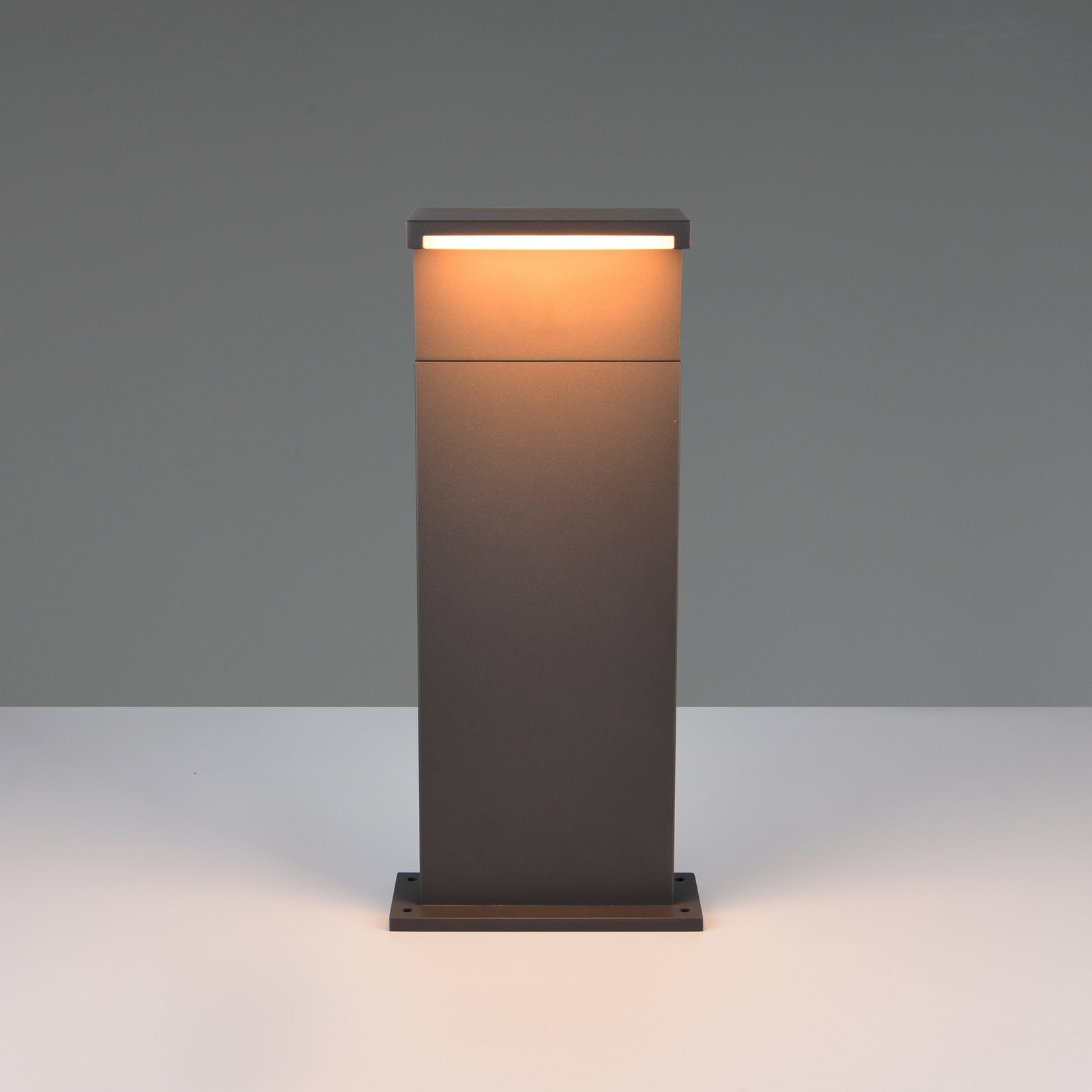 Trio Lighting Lampă cu soclu LED Ravi antracit înălțime 50 cm metal IP65 - Modern - Aluminiu