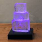 Halite Tower battery-powered LED table lamp