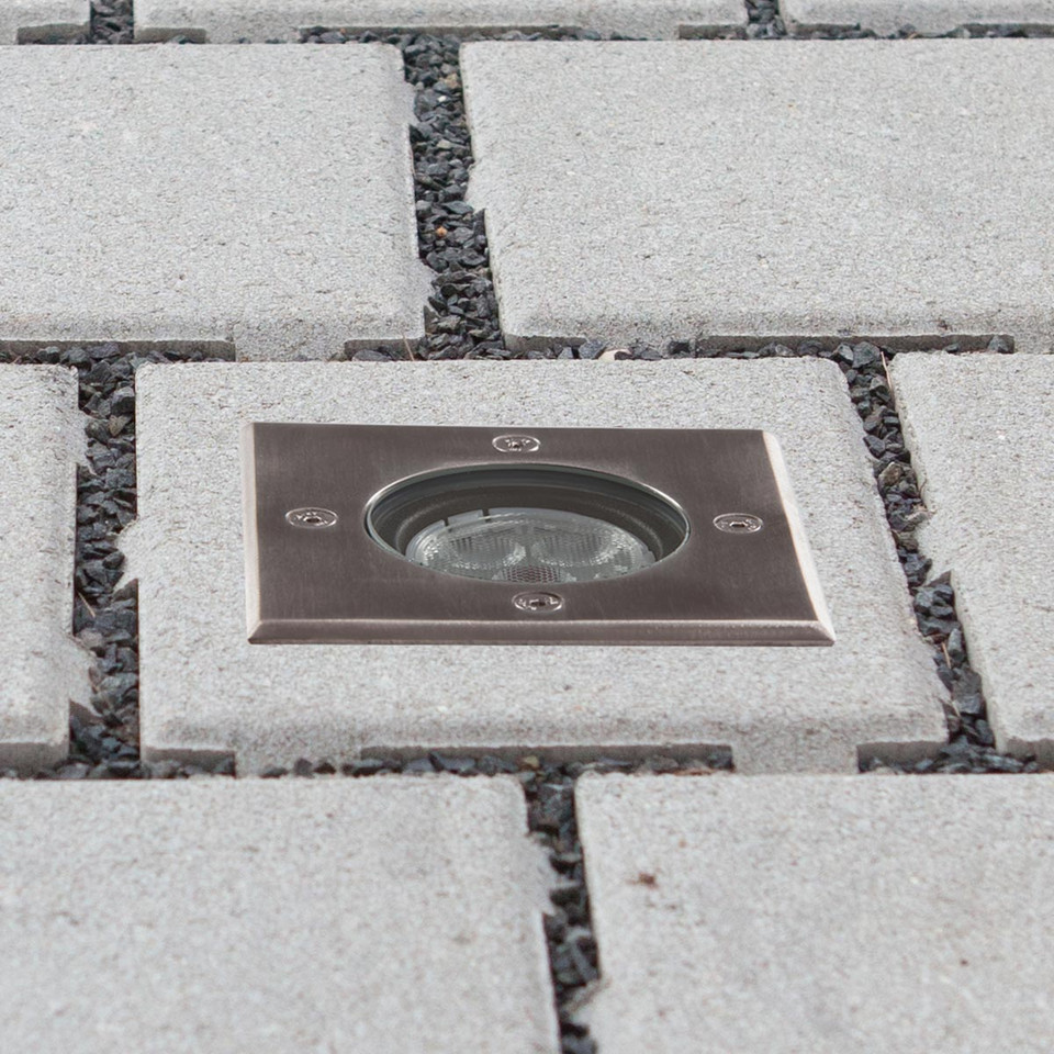 Lucande Ava LED Nedgrävnings Spot, metallisk från Lucande