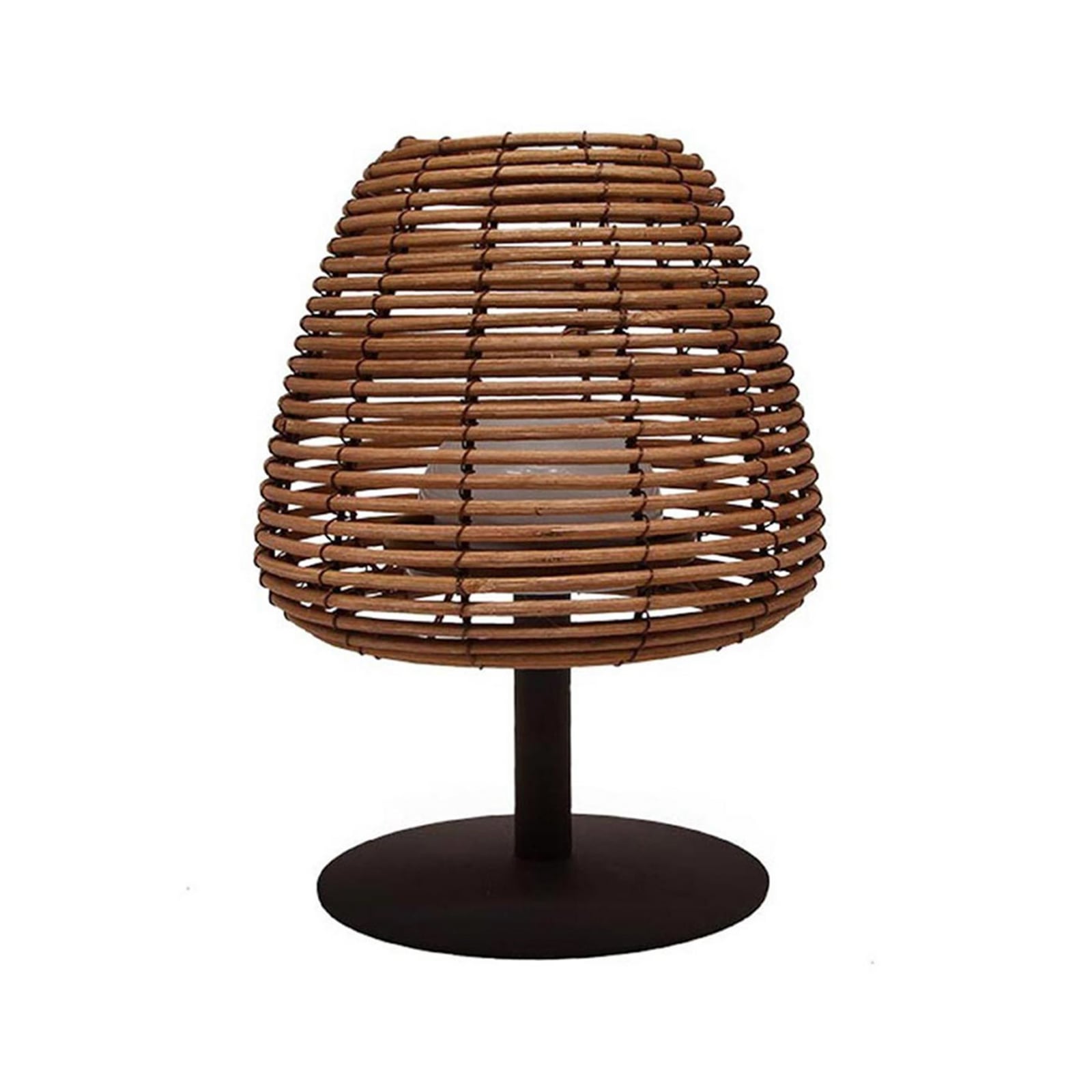 Boheme LED tölthető asztali világítás, sötét szürke/barna, magasság 25 cm