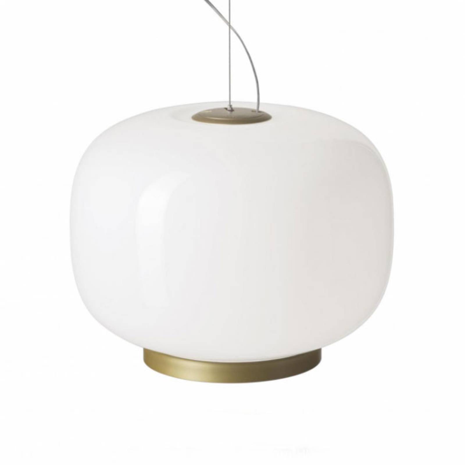 Foscarini Chouchin Reverse 1 E27 LED gold/gold, for Kitchen, blown glass, E27, 21 W, H: 31 cm