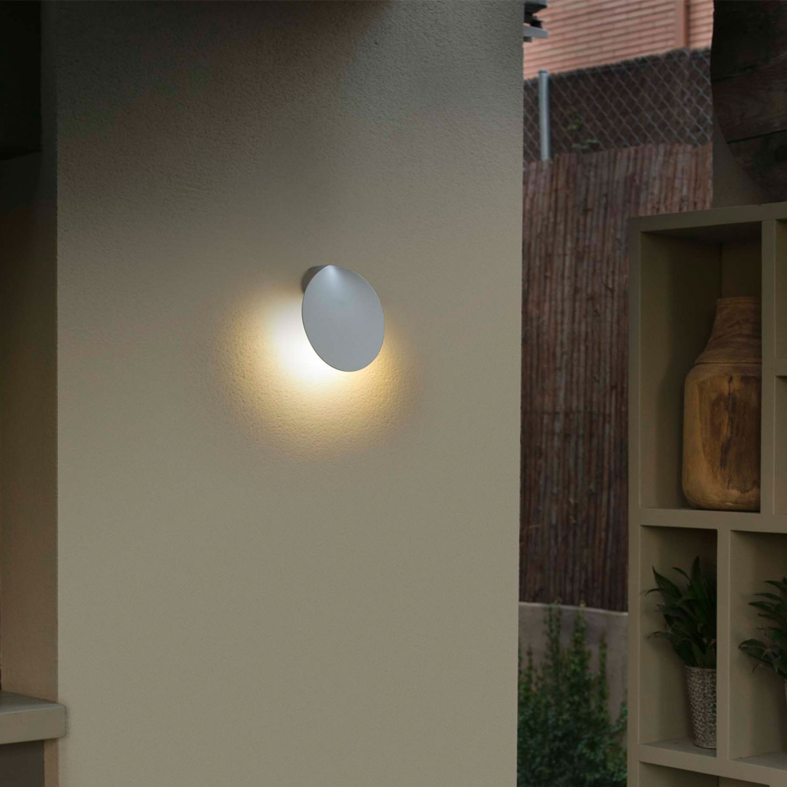 LED-Außenwandleuchte Lotus