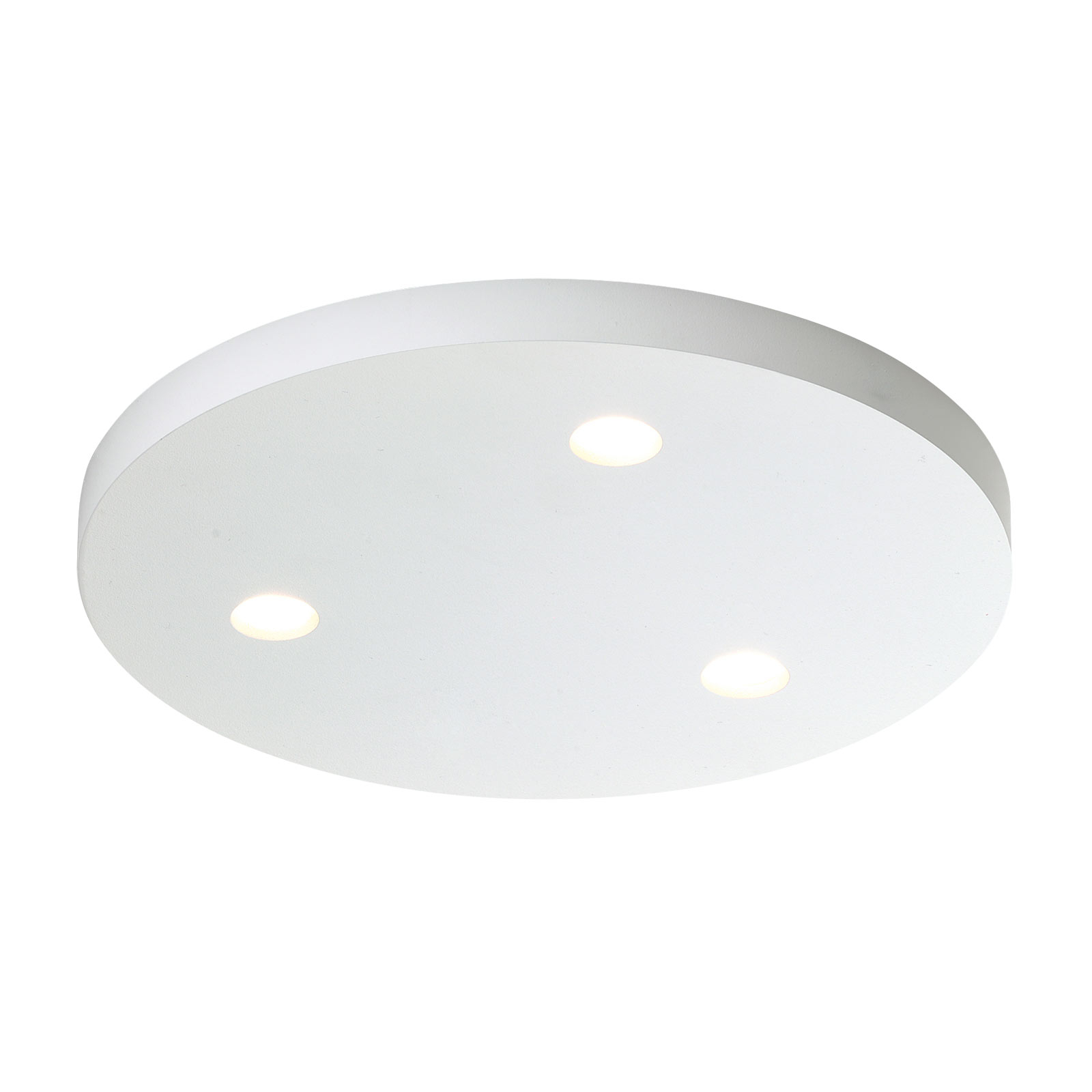 Bopp Close LED-taklampe med 3 lys, rund, hvit