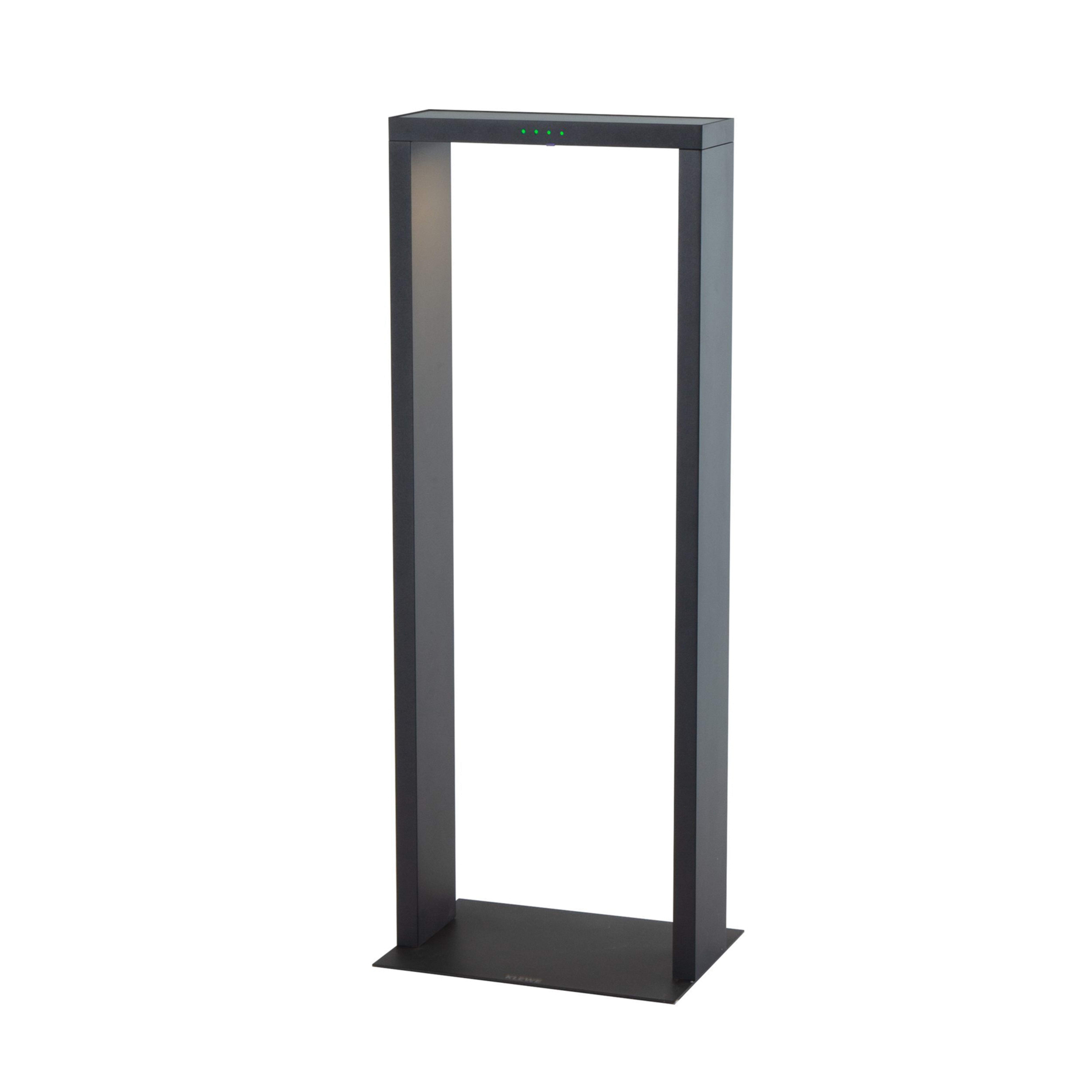 KLEWE Lámpara LED solar AXIS MAXI, antracita, 65 cm, aluminio, IP65