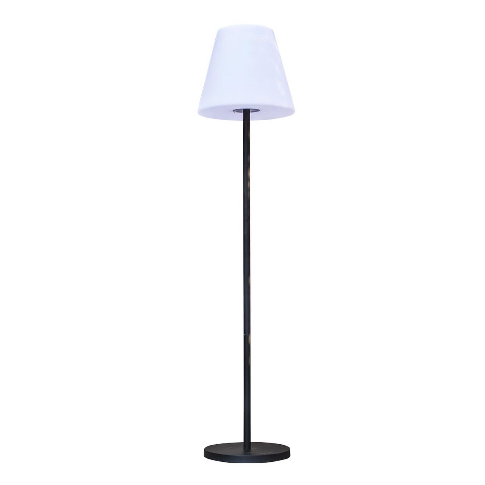 LED-terraslamp op zonne-energie Standy, wit/grijs, hoogte 150 cm, IP44