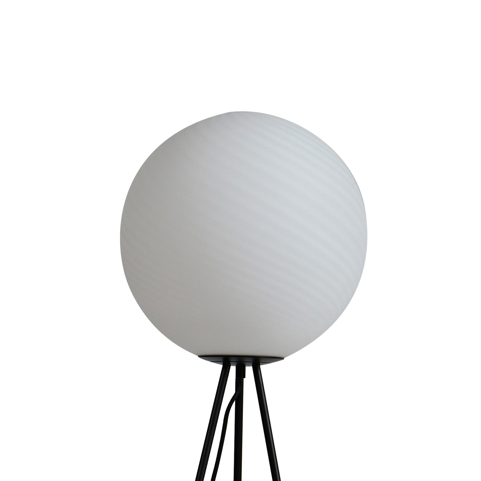 Lucande podna lampa Kestralia, bijela, staklo, Ø 35 cm, E27