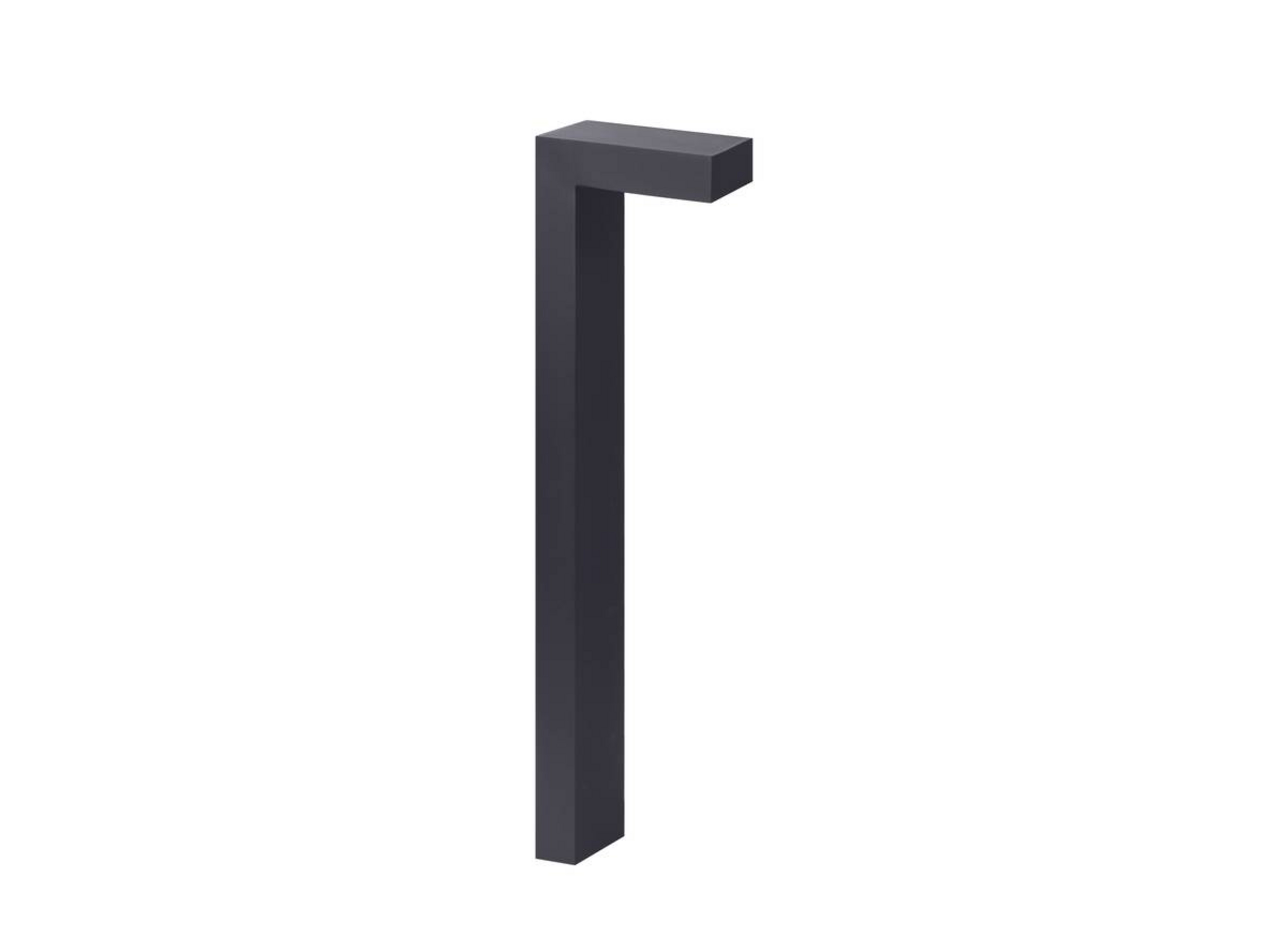 LED stĺpiková lampa Asker 85 cm, grafitová, s betónovým podstavcom – Norlys