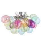 Lucande Deckenleuchte Diborah, bunt, Glas, Ø 50 cm, G9