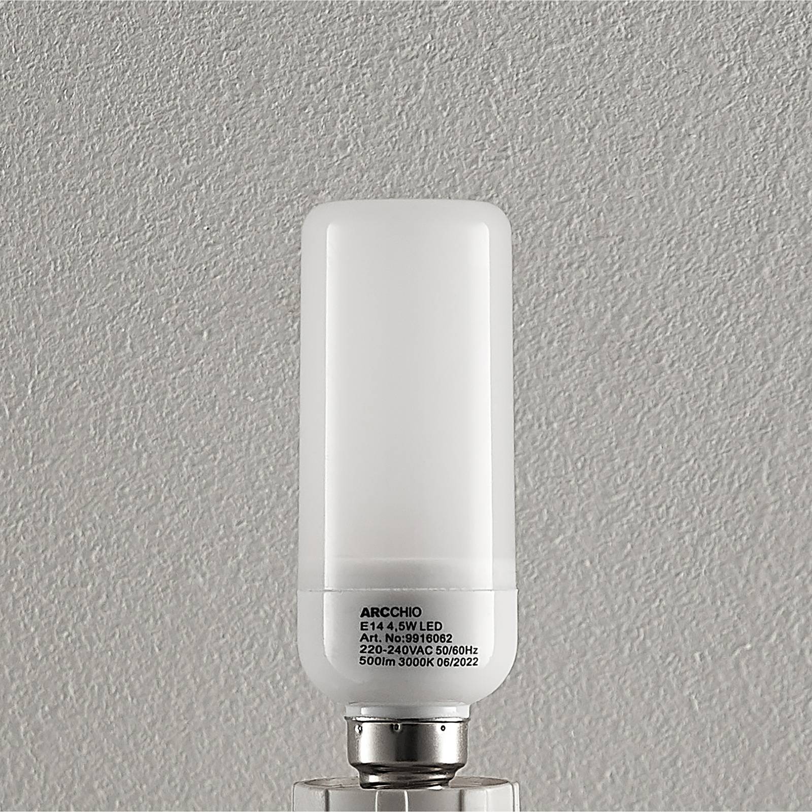 Żarówka rurkowa LED Arcchio E14 4,5W 3000K zestaw 4 szt