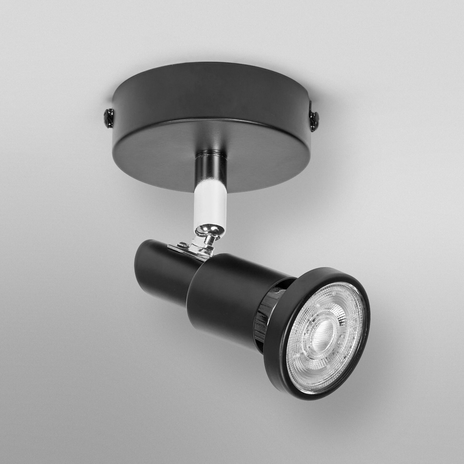 OSRAM тавански прожектор, черен, 1-фар, метален GU10-LED 927 dim