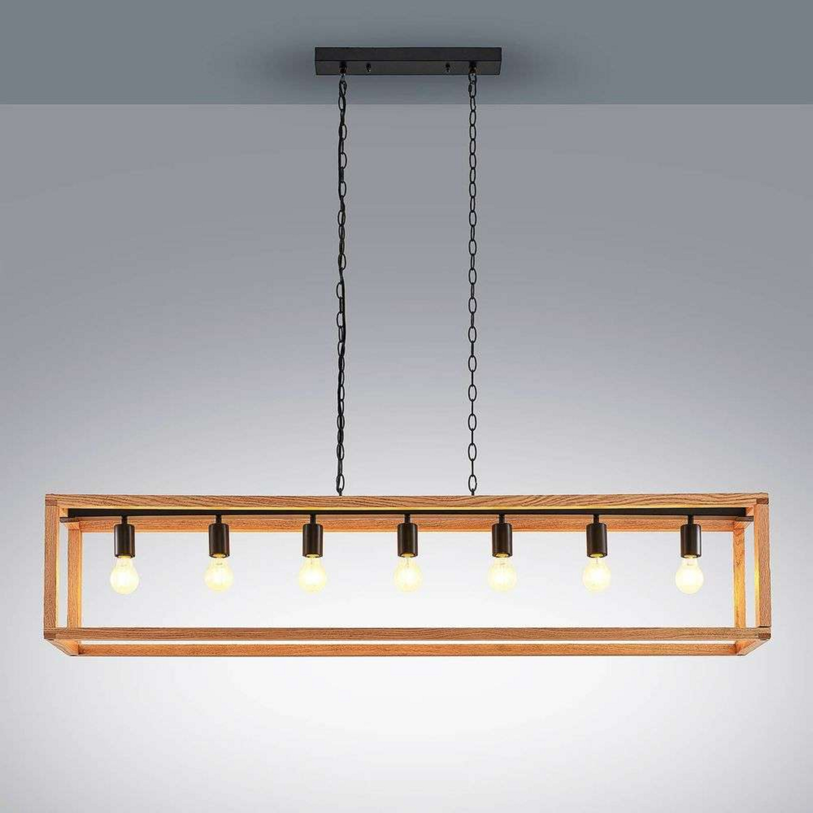 Sedrik 7 Lustră Pendul Oak - Lucande