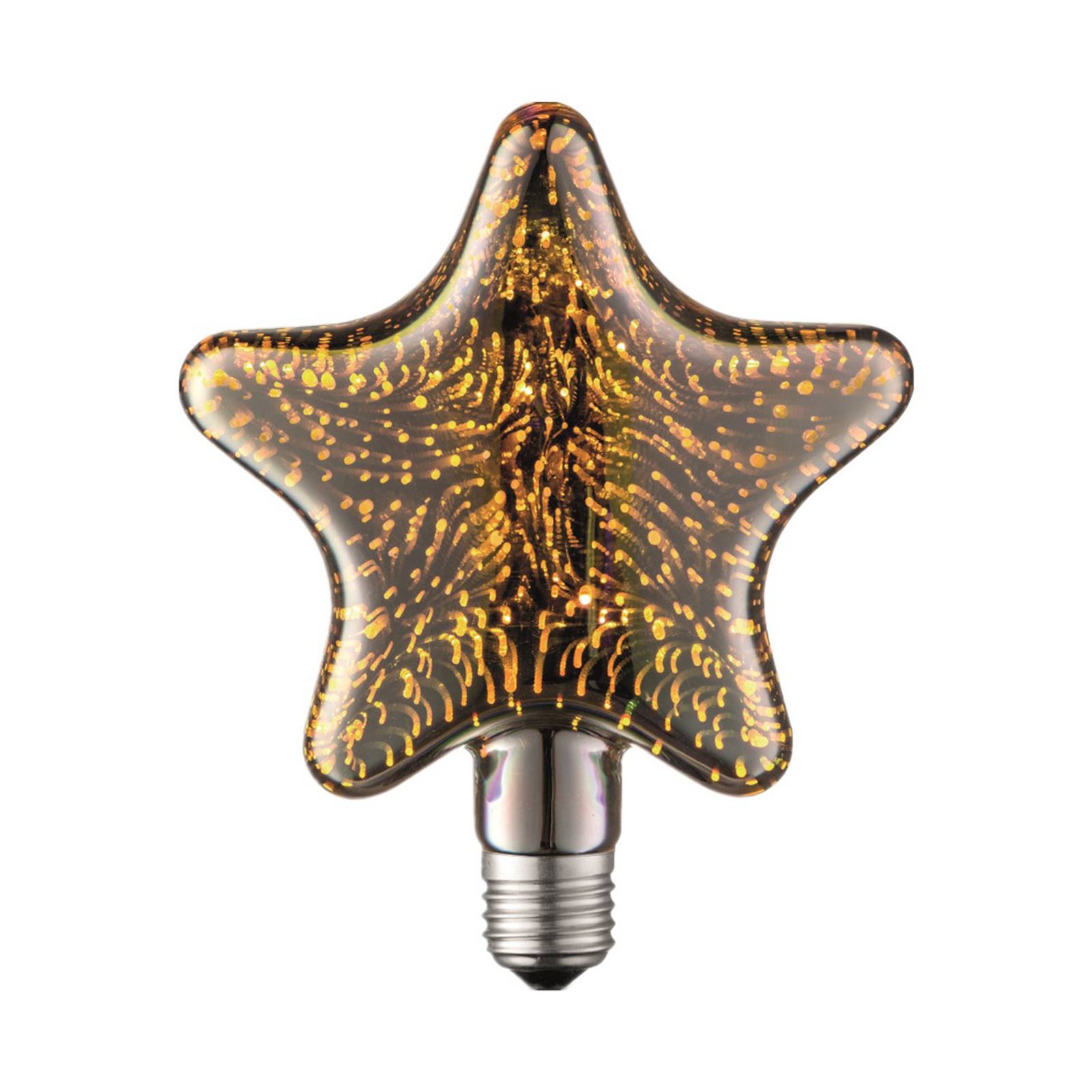 Lucande Lucande LED žárovka E27 hvězda 4W 3D ohňostroj