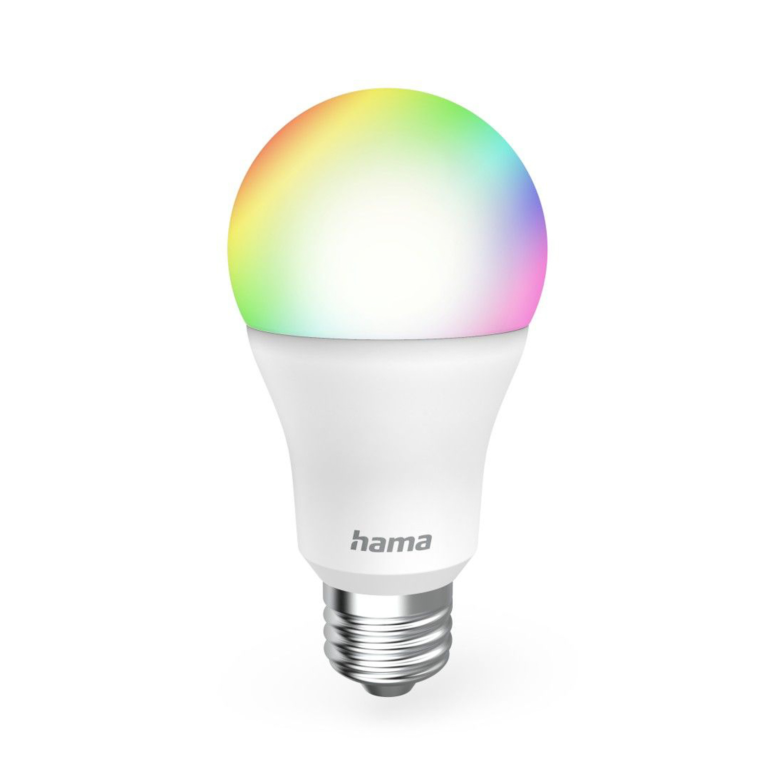 Hama Smart LED spuldze caurspīdīga E27 A60 WLAN Matter 9W RGBW
